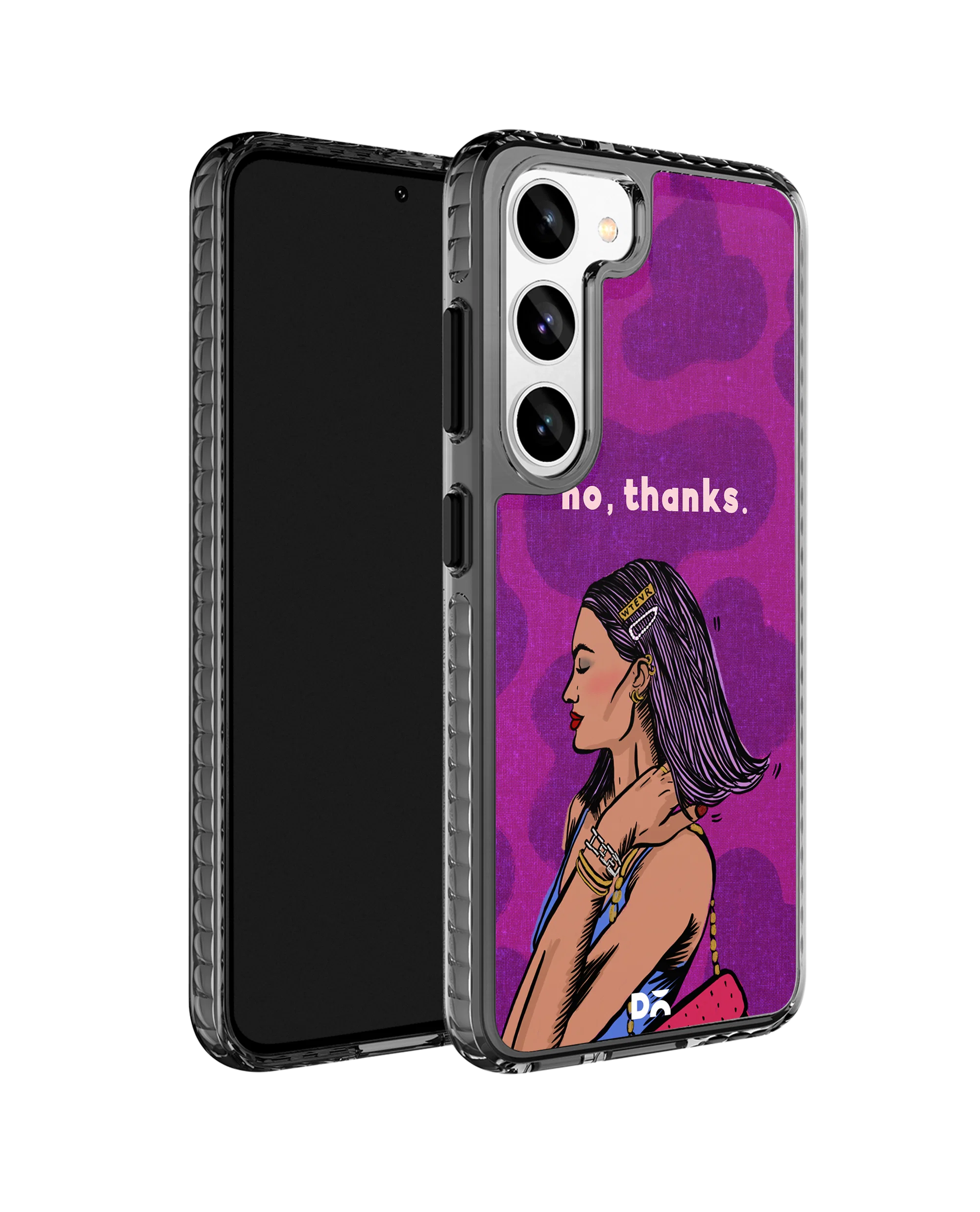 DailyObjects No thanks Stride 2.0 Case Cover For Samsung Galaxy S23 - Image 3