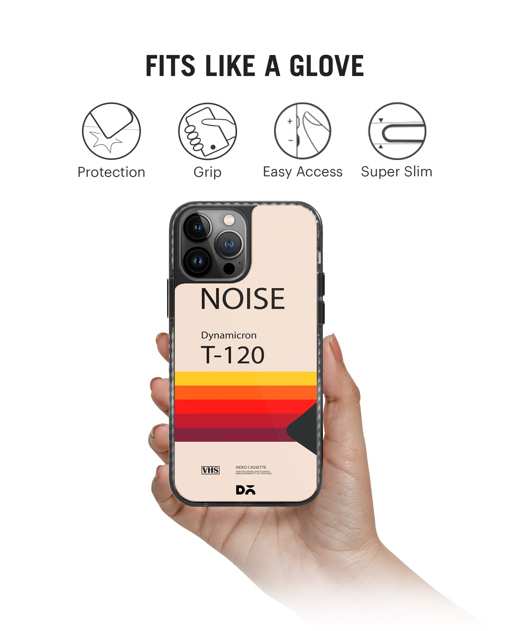 DailyObjects Noise VHS Stride 2.0 Phone Case Cover For iPhone 15 Pro Max - Image 2