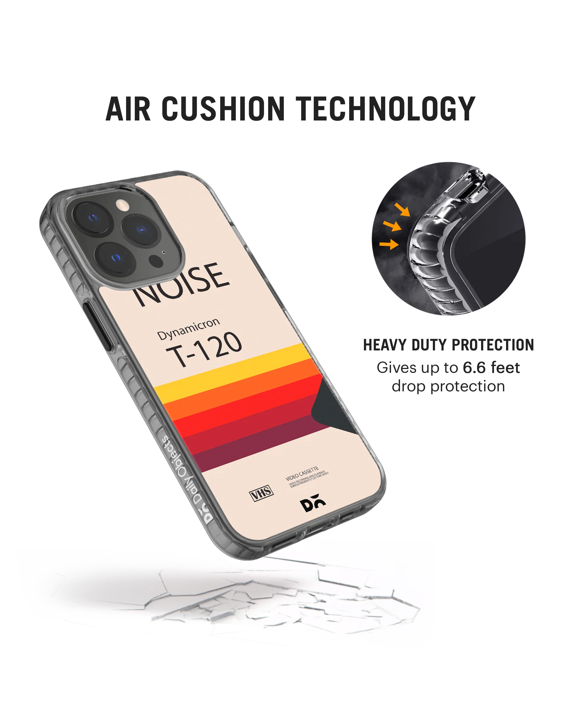 DailyObjects Noise VHS Stride 2.0 Phone Case Cover For iPhone 15 Pro Max - Image 5