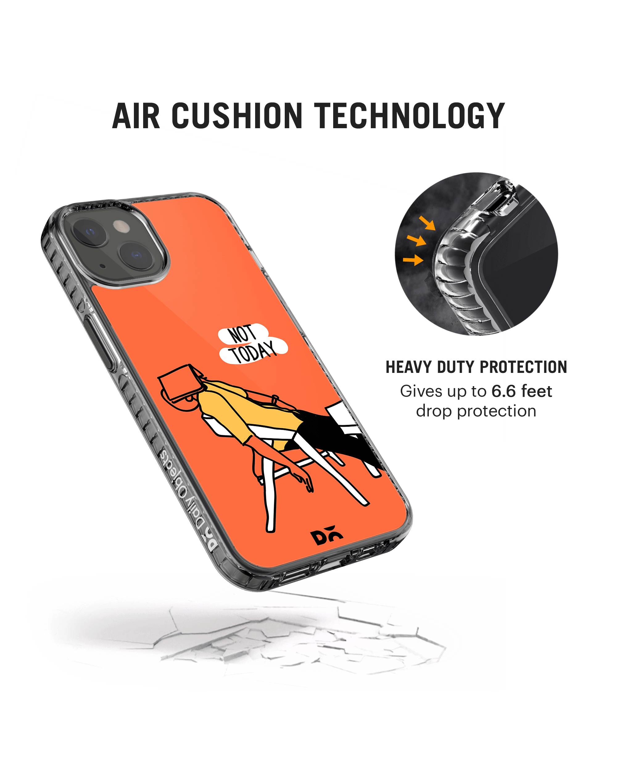 DailyObjects Not Today Stride 2.0 Phone Case Cover For iPhone 14 - Image 2
