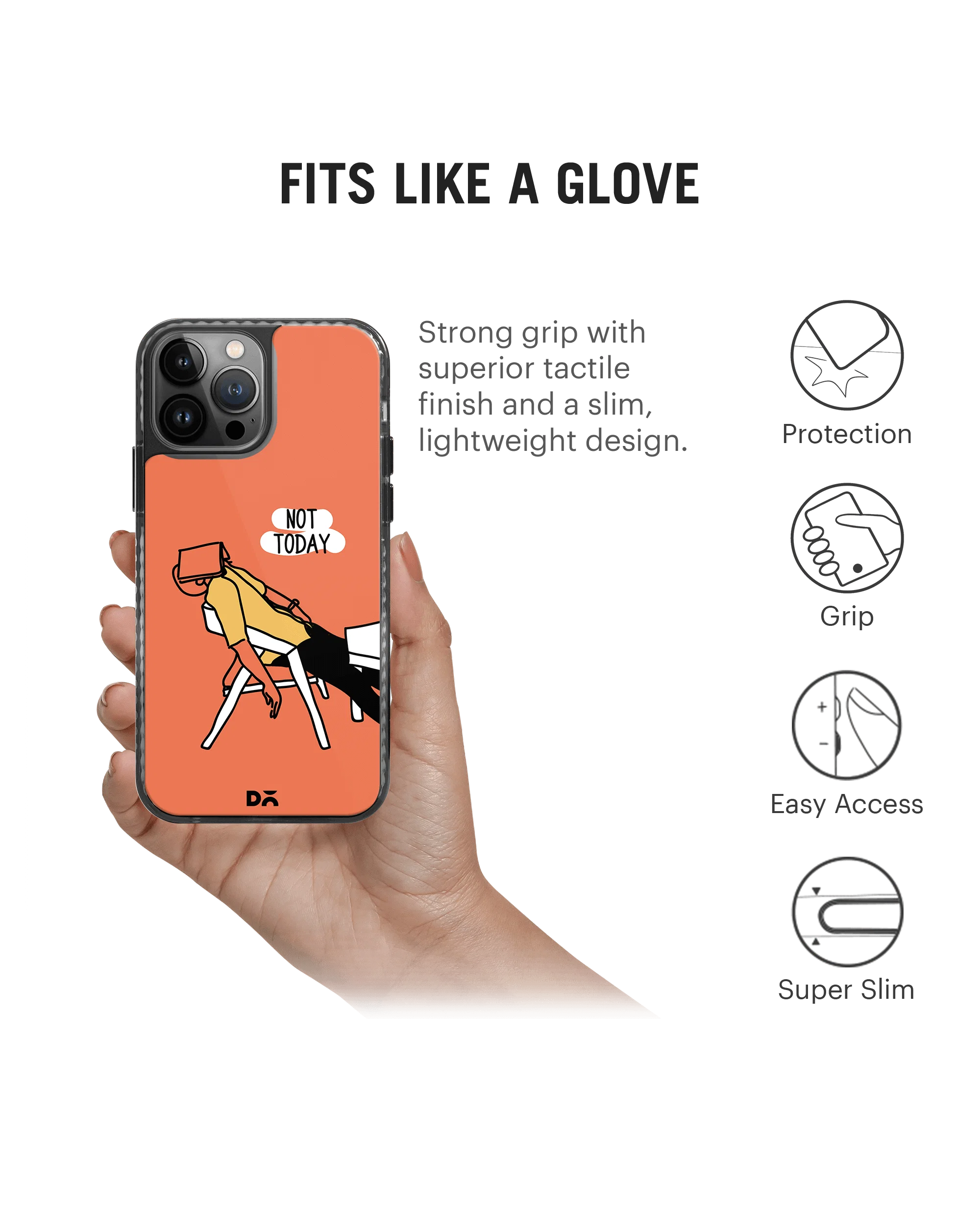 DailyObjects Not Today Stride 2.0 Phone Case Cover For iPhone 14 Pro Max - Image 2