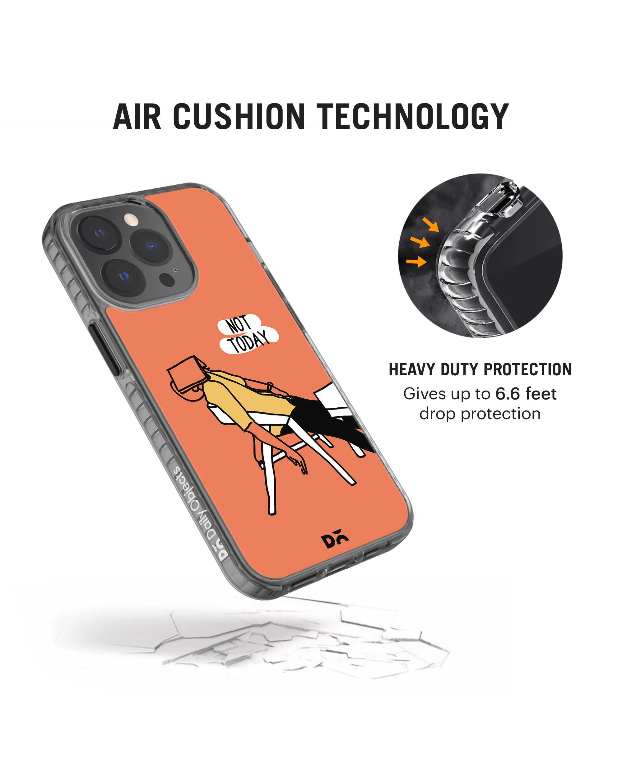 DailyObjects Not Today Stride 2.0 Phone Case Cover For iPhone 14 Pro Max - Image 4