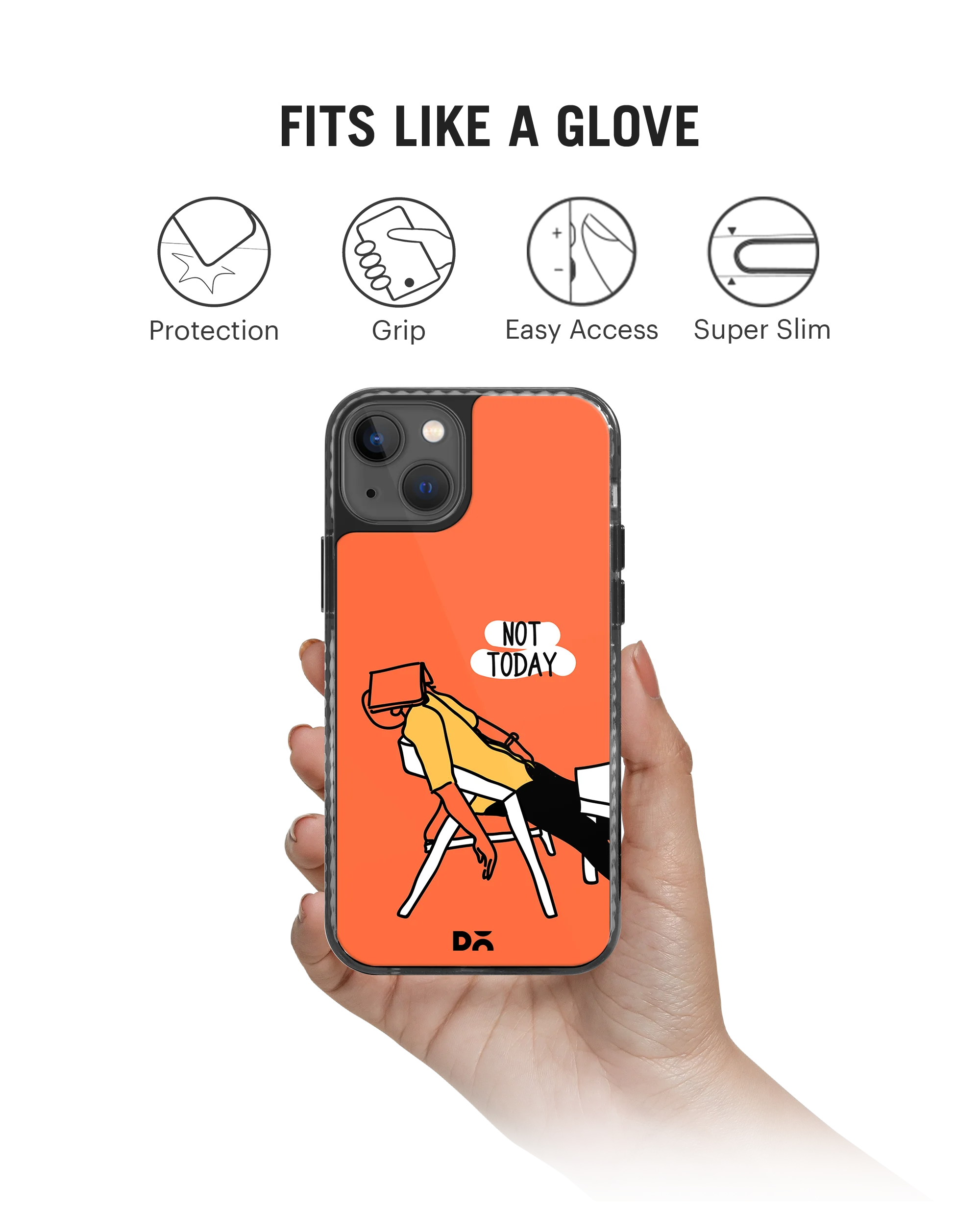 DailyObjects Not Today Stride 2.0 Phone Case Cover For iPhone 15 Plus - Image 2