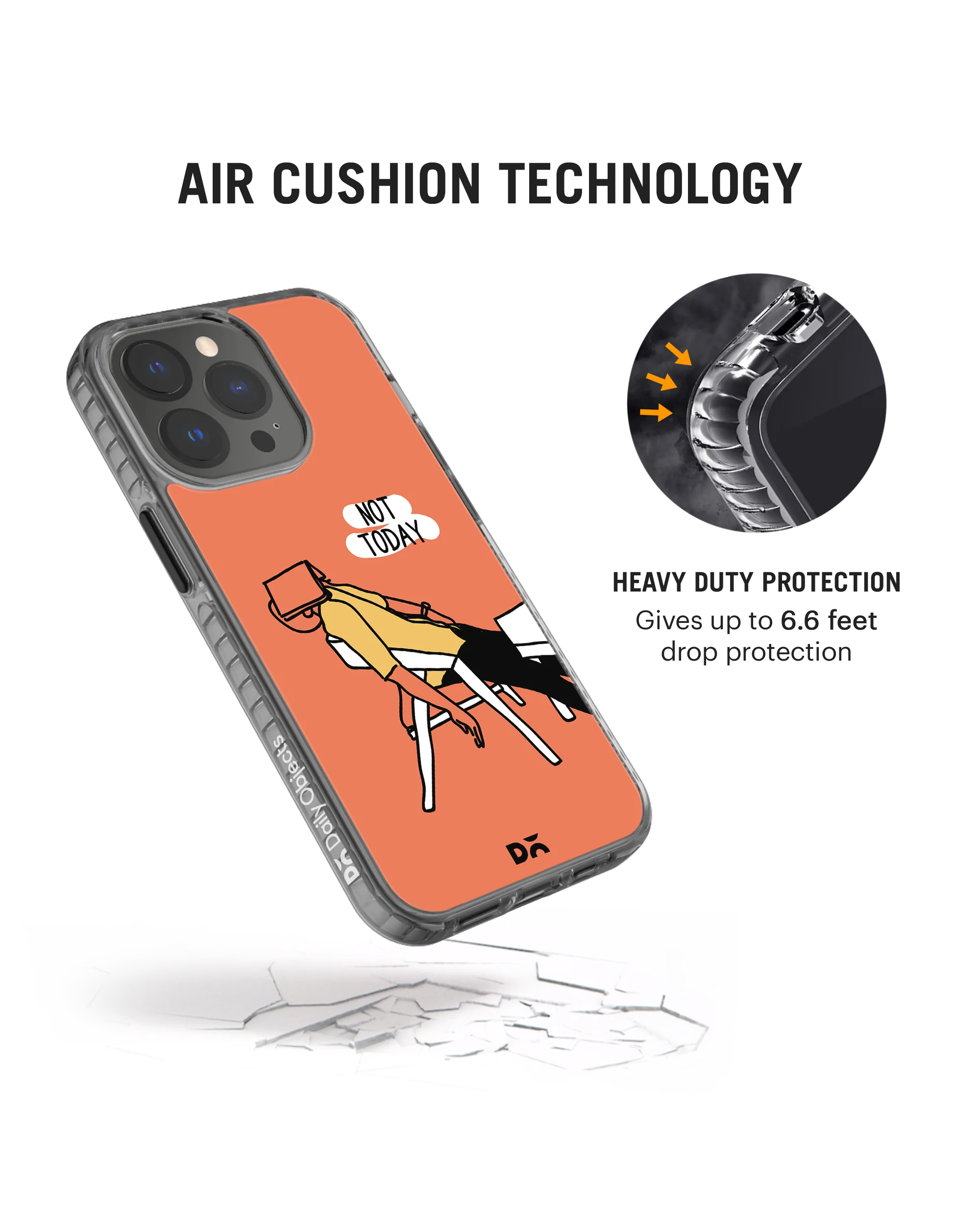 DailyObjects Not Today Stride 2.0 Phone Case Cover For iPhone 15 Pro - Image 5