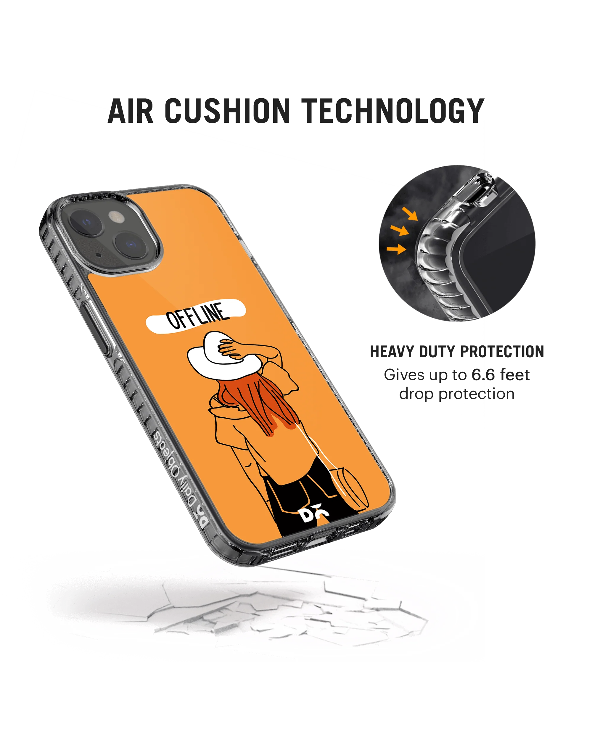DailyObjects Offline Stride 2.0 Case Cover For iPhone 13 - Image 2