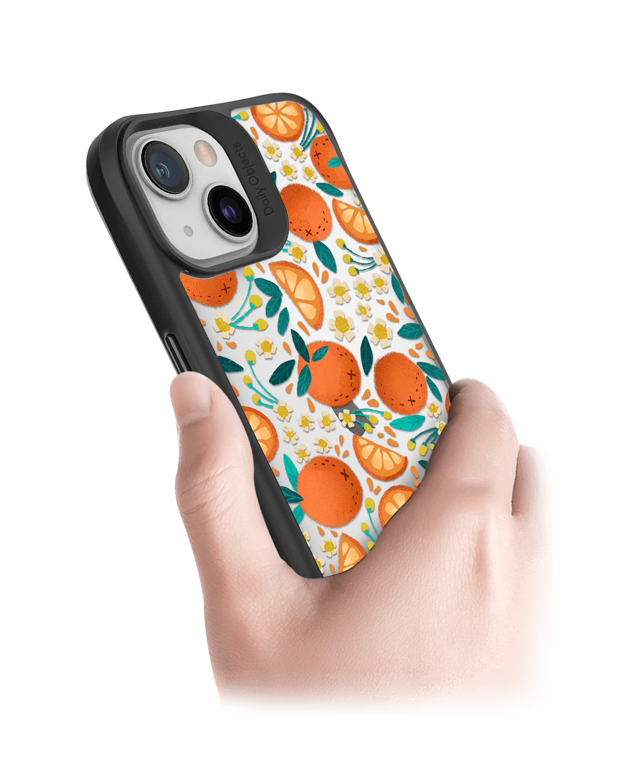 DailyObjects Orange Haul Black Hybrid Clear Case Cover For iPhone 13 Mini - Image 2