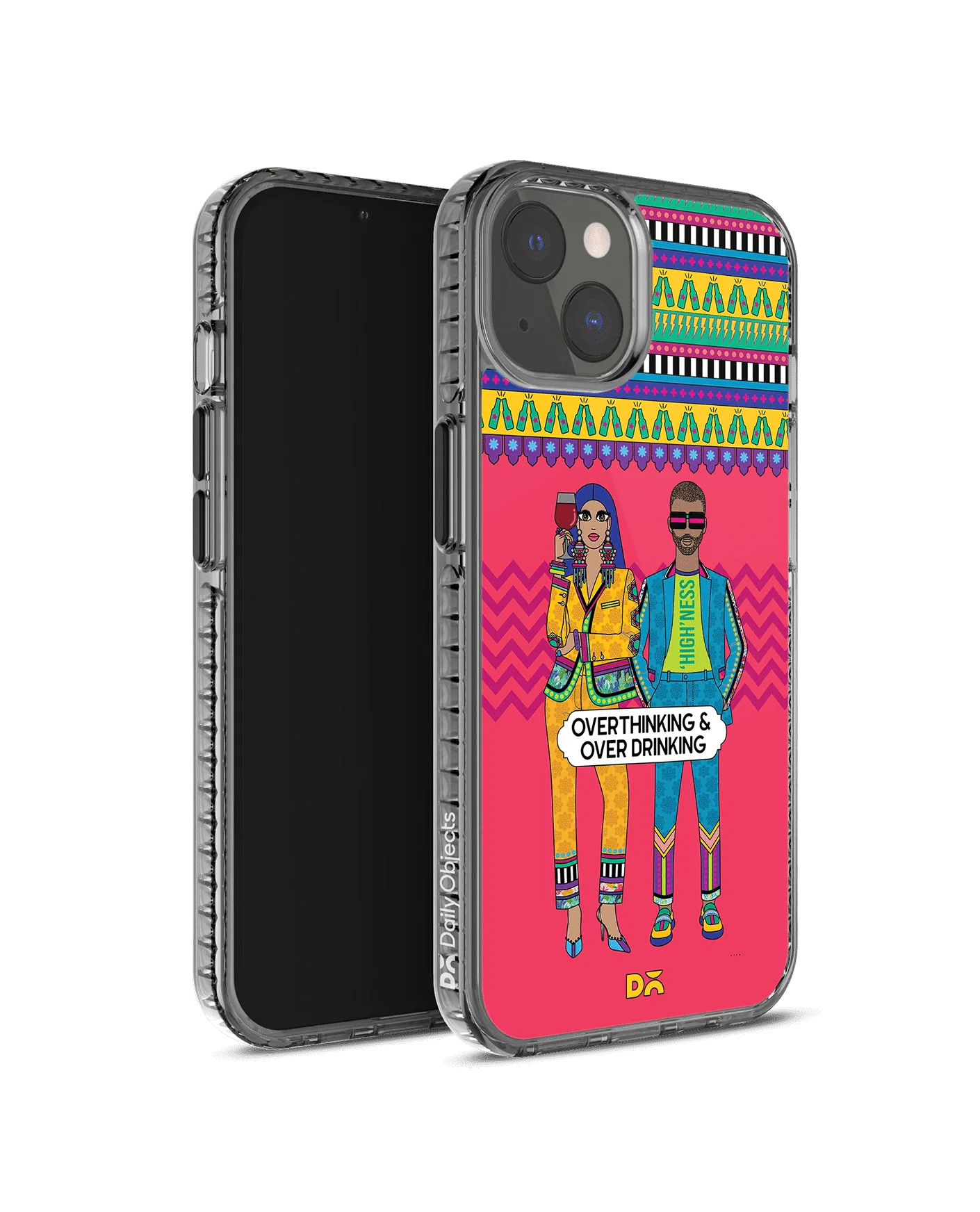 DailyObjects Overthinking & Overdrinking Stride 2.0 Phone Case Cover For iPhone 14 Plus - Image 3