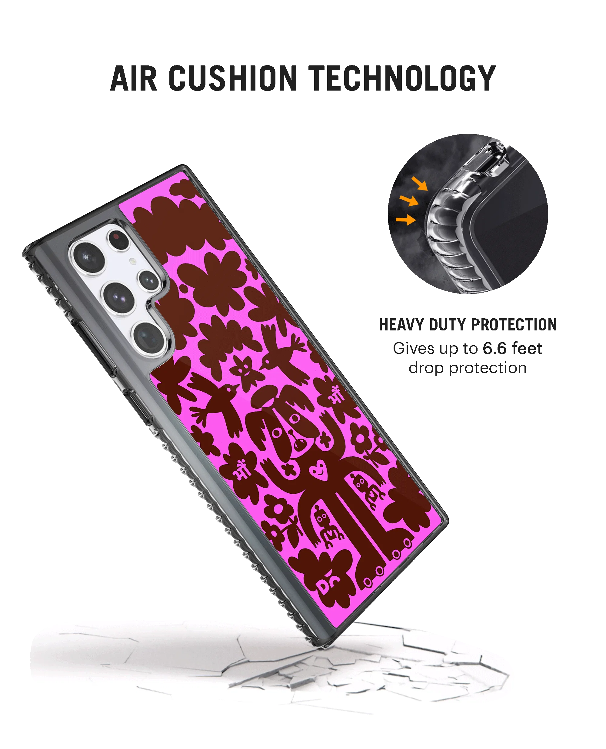 DailyObjects Paw Angel Stride 2.0 Case Cover For Samsung Galaxy S23 Ultra - Image 2