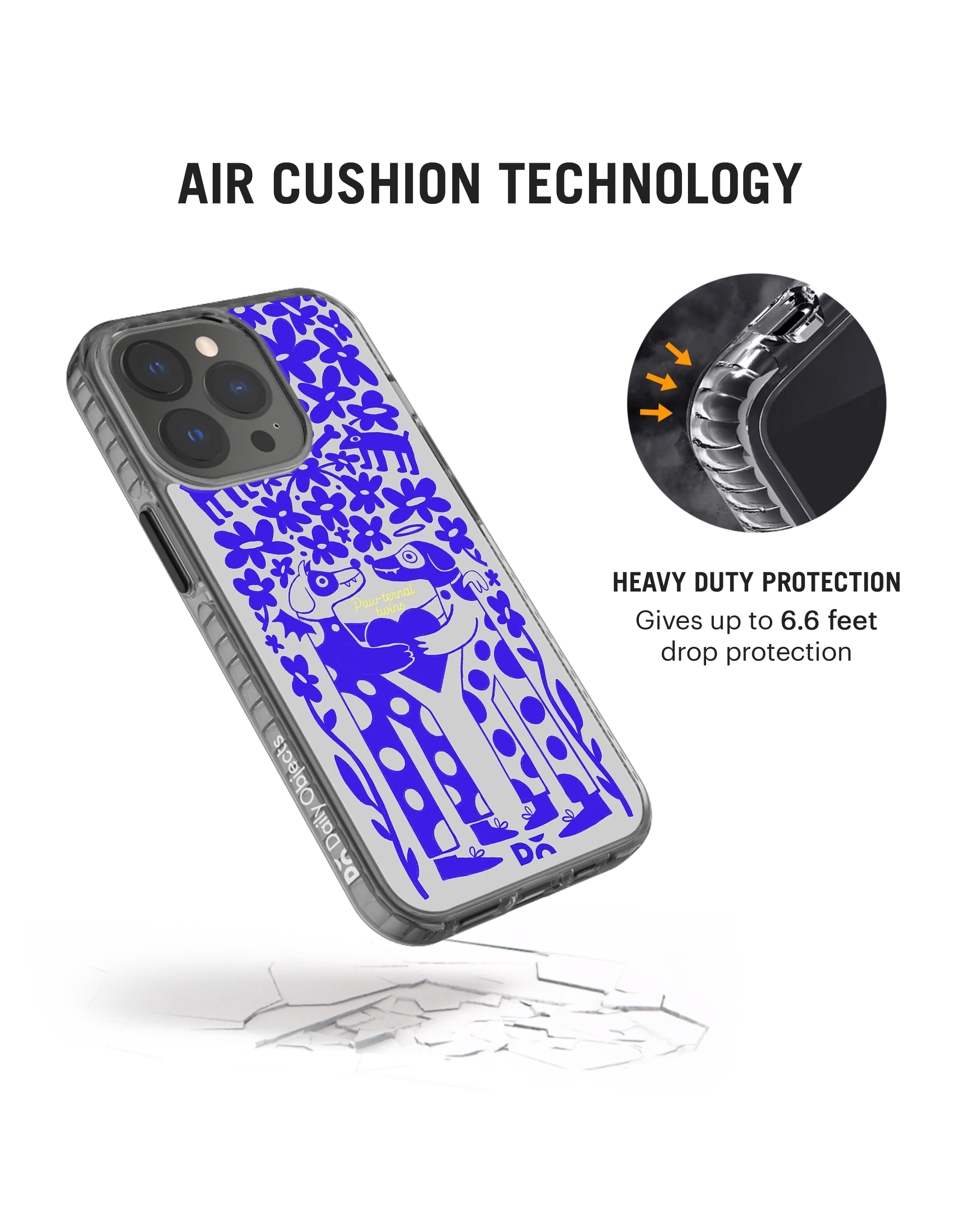 DailyObjects Paw-Ternal Twins Stride 2.0 Case Cover For iPhone 13 Pro - Image 5