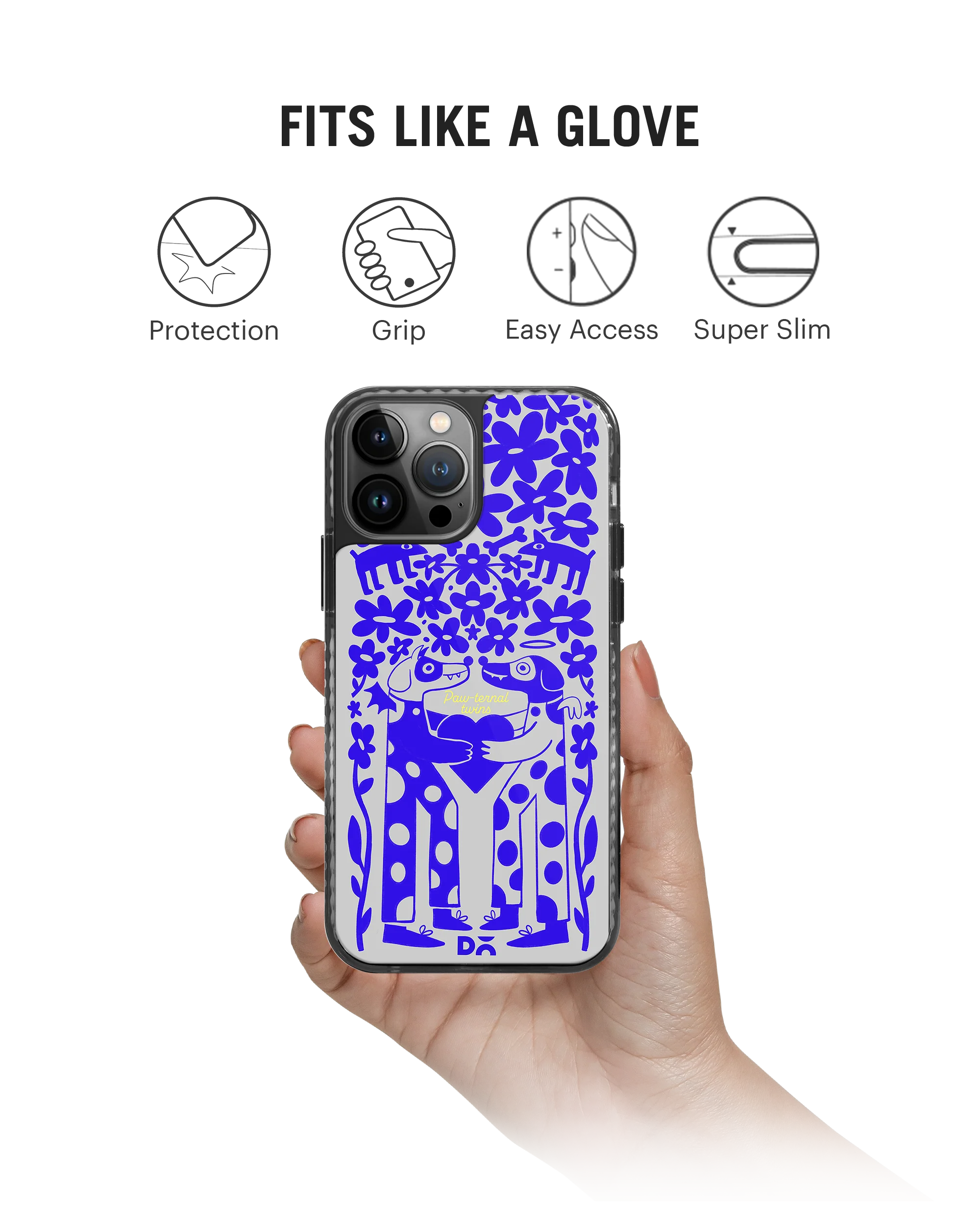 DailyObjects Paw-Ternal Twins Stride 2.0 Phone Case Cover For iPhone 15 Pro Max - Image 2