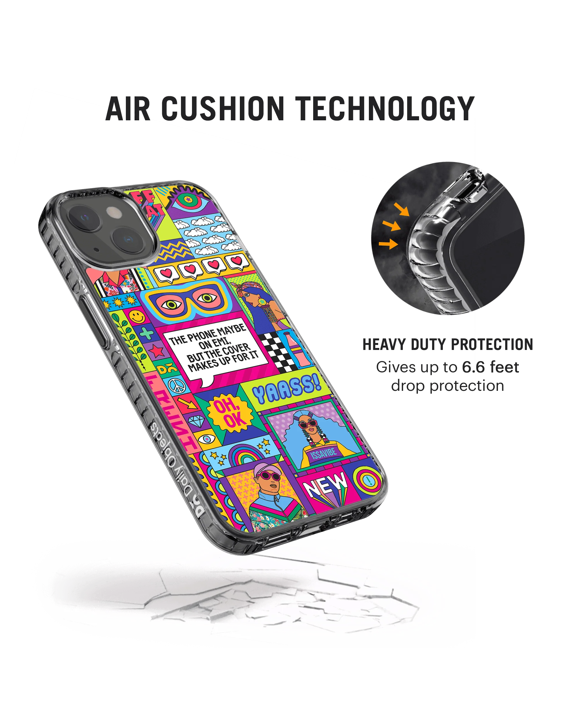 DailyObjects Phone on EMI Stride 2.0 Case Cover For iPhone 13 - Image 2