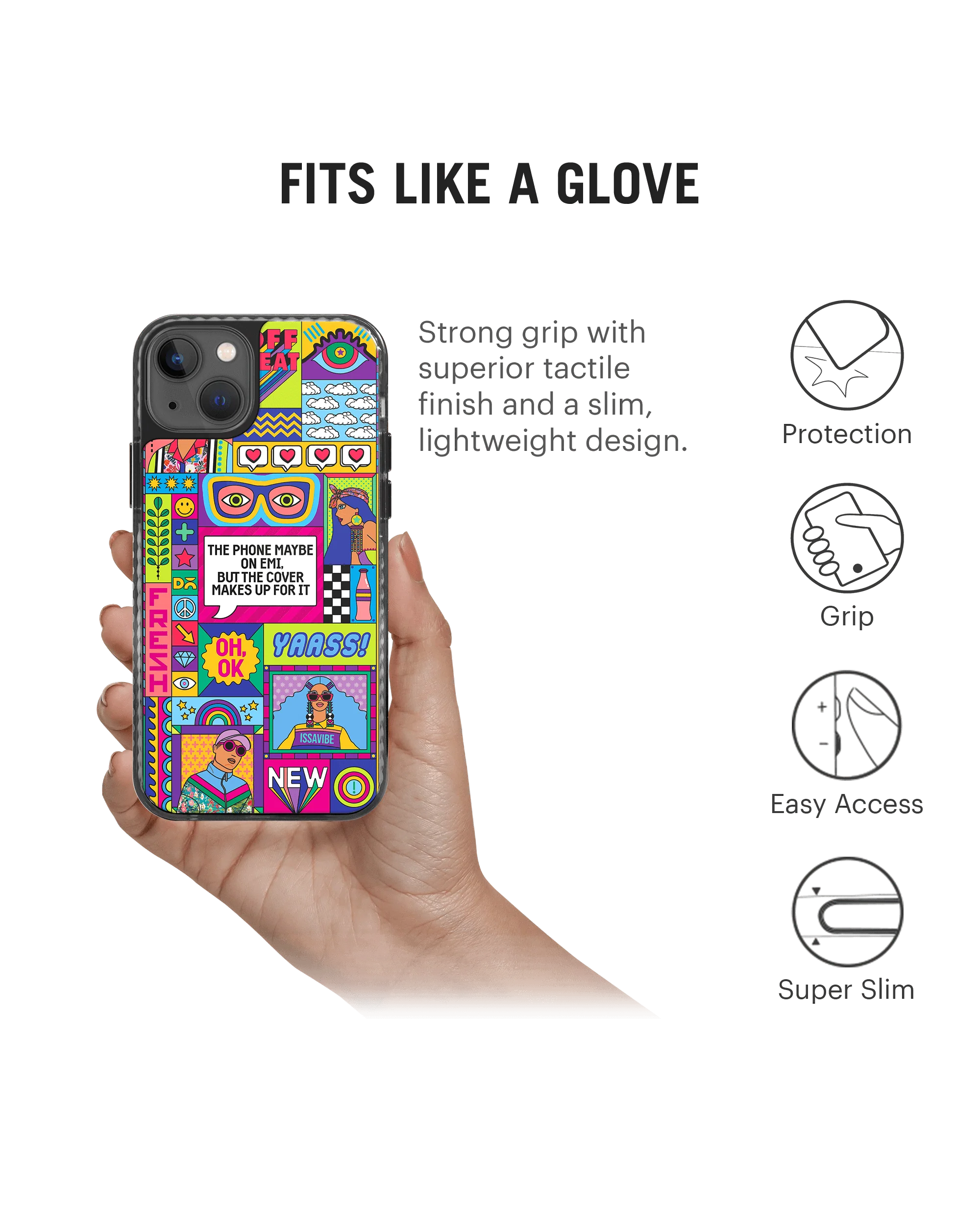 DailyObjects Phone on EMI Stride 2.0 Case Cover For iPhone 13 - Image 4