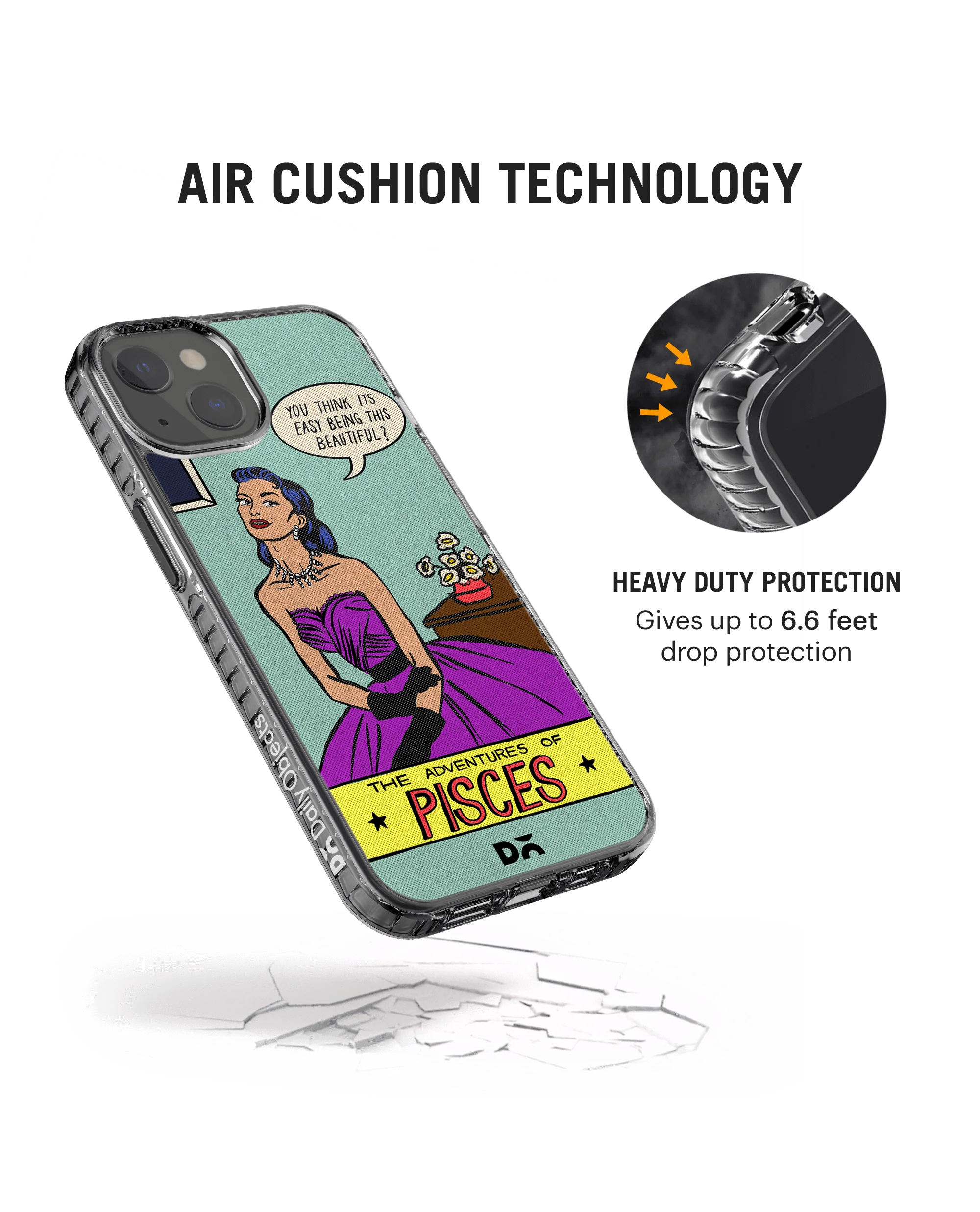 DailyObjects Pisces Stride 2.0 Case Cover For iPhone 13 - Image 2
