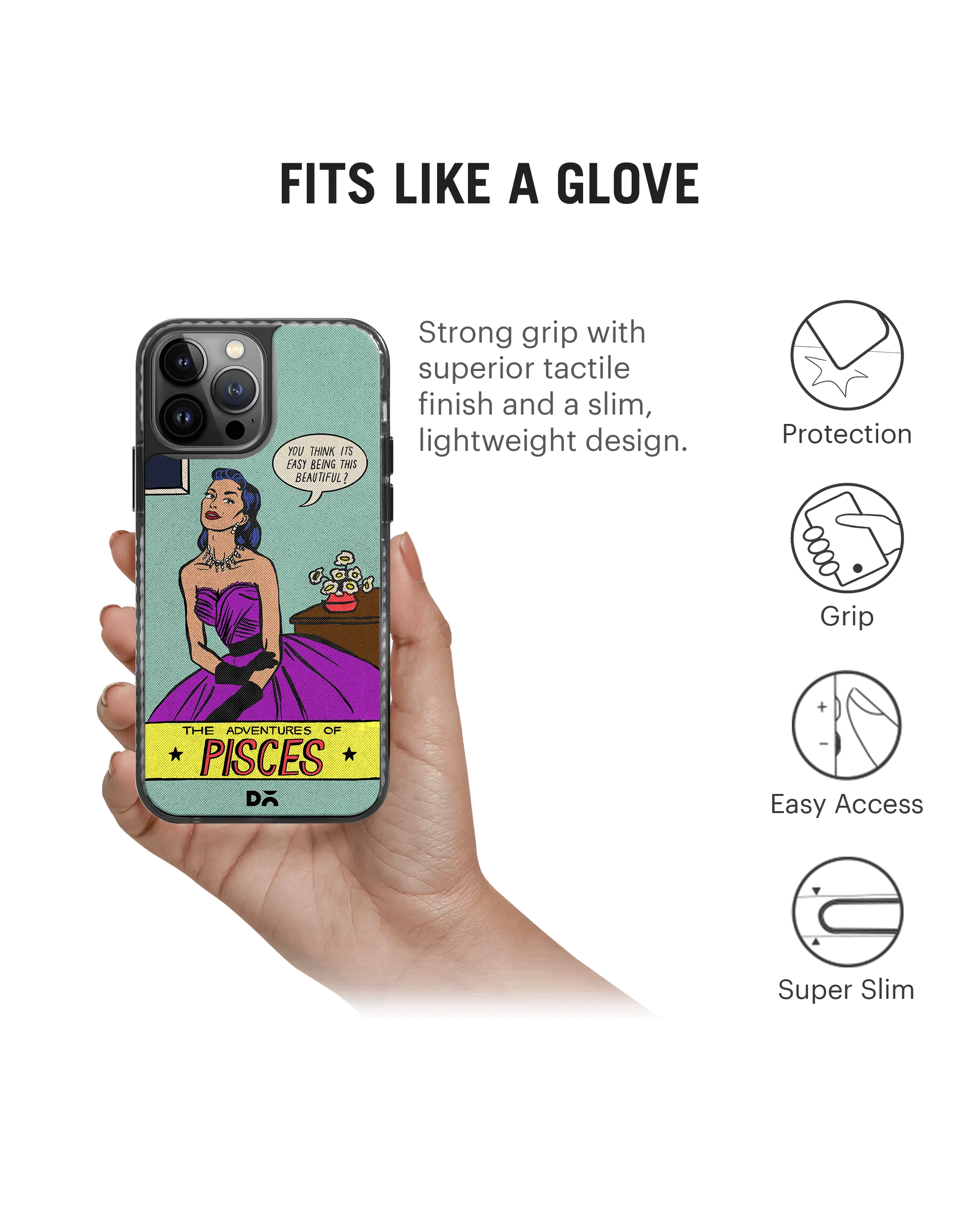 DailyObjects Pisces Stride 2.0 Case Cover For iPhone 13 Pro - Image 2