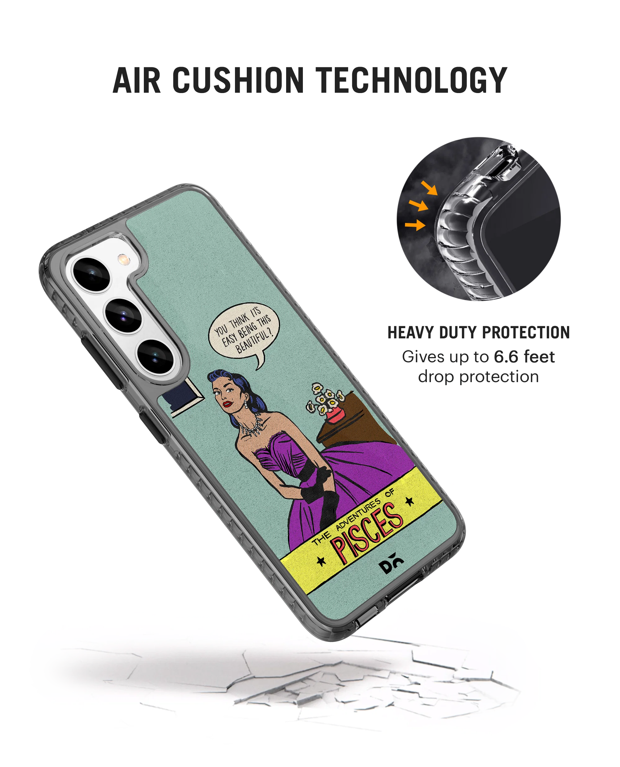 DailyObjects Pisces Stride 2.0 Case Cover For Samsung Galaxy S23 - Image 2