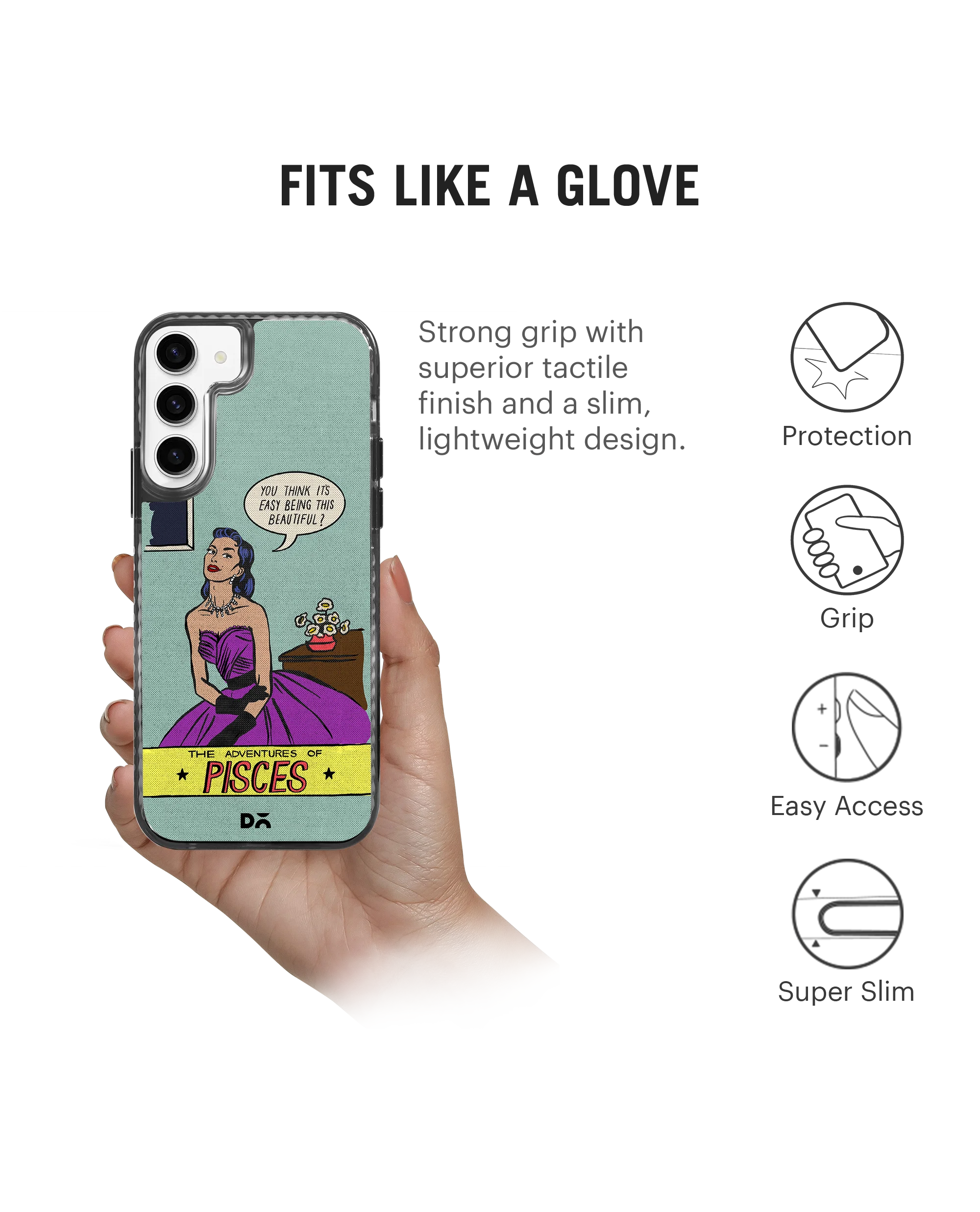 DailyObjects Pisces Stride 2.0 Case Cover For Samsung Galaxy S23 Plus - Image 5
