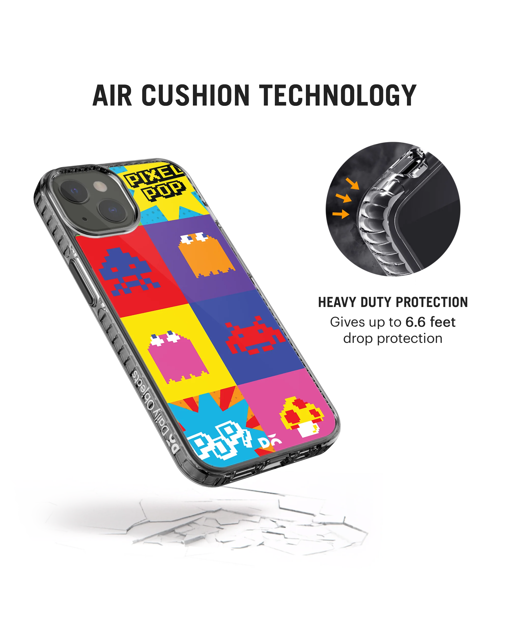DailyObjects Pixel Pop Stride 2.0 Phone Case Cover For iPhone 15 - Image 6