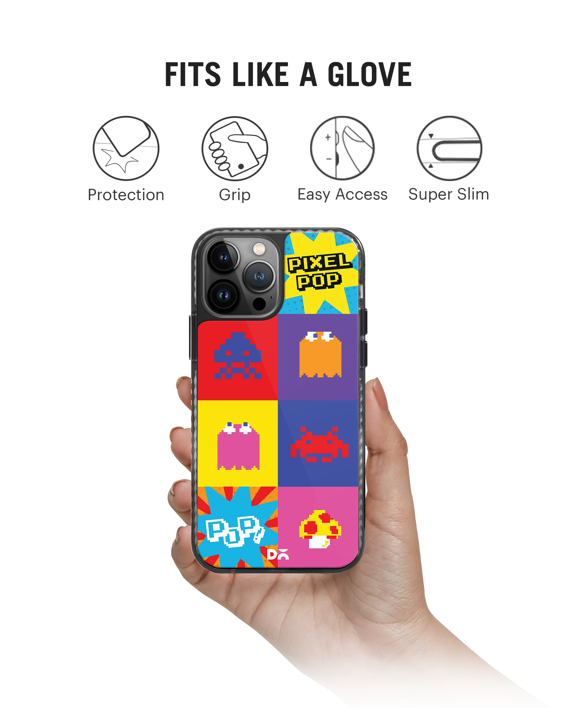 DailyObjects Pixel Pop Stride 2.0 Phone Case Cover For iPhone 15 Pro Max - Image 2