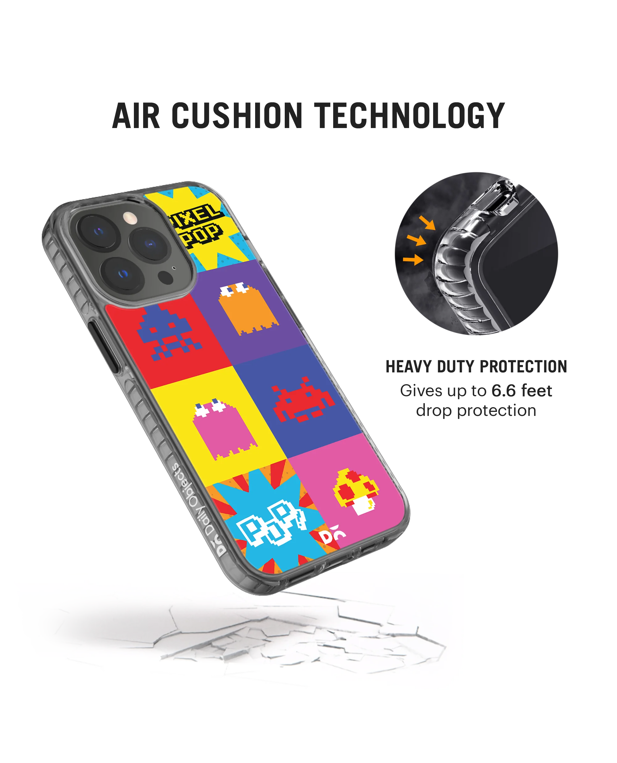 DailyObjects Pixel Pop Stride 2.0 Phone Case Cover For iPhone 15 Pro Max - Image 5