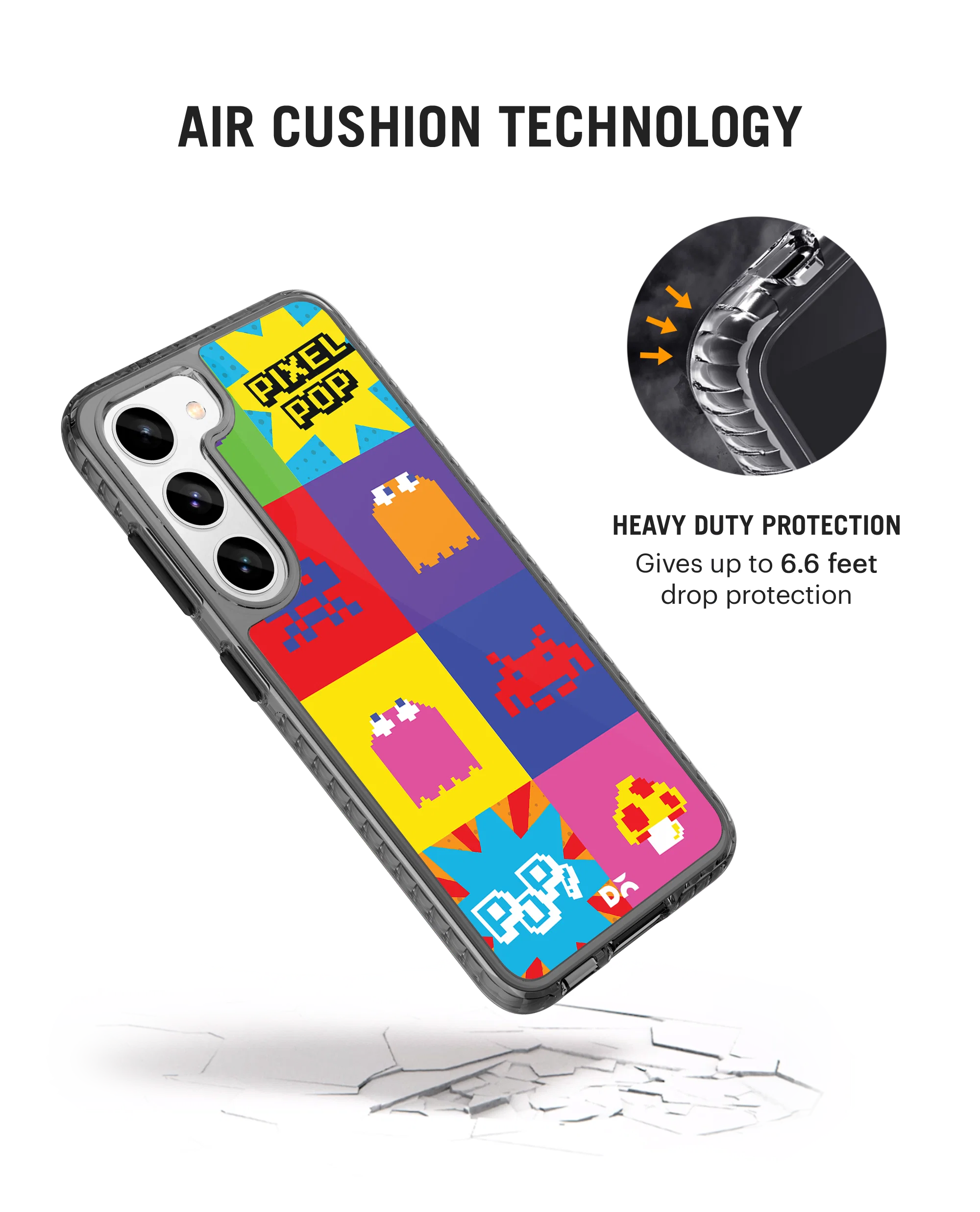 DailyObjects Pixel Pop Stride 2.0 Case Cover For Samsung Galaxy S23 - Image 2