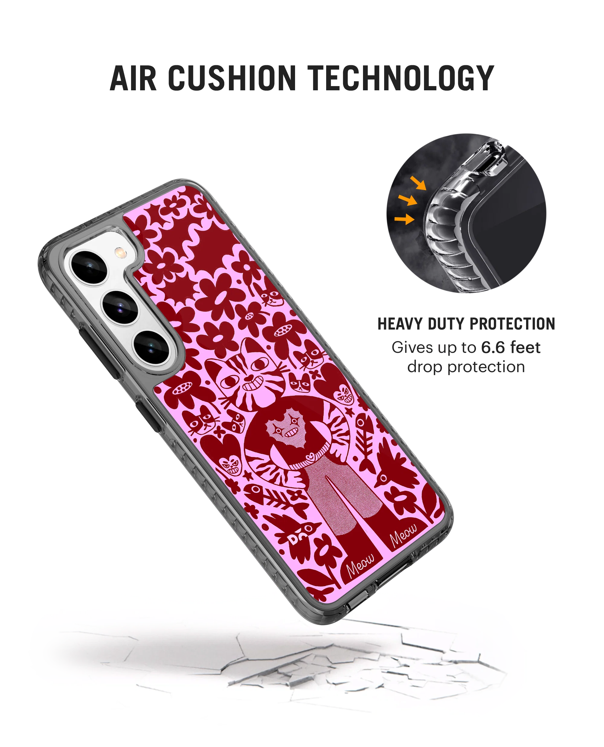 DailyObjects Purr Man Stride 2.0 Case Cover For Samsung Galaxy S23 Plus - Image 2