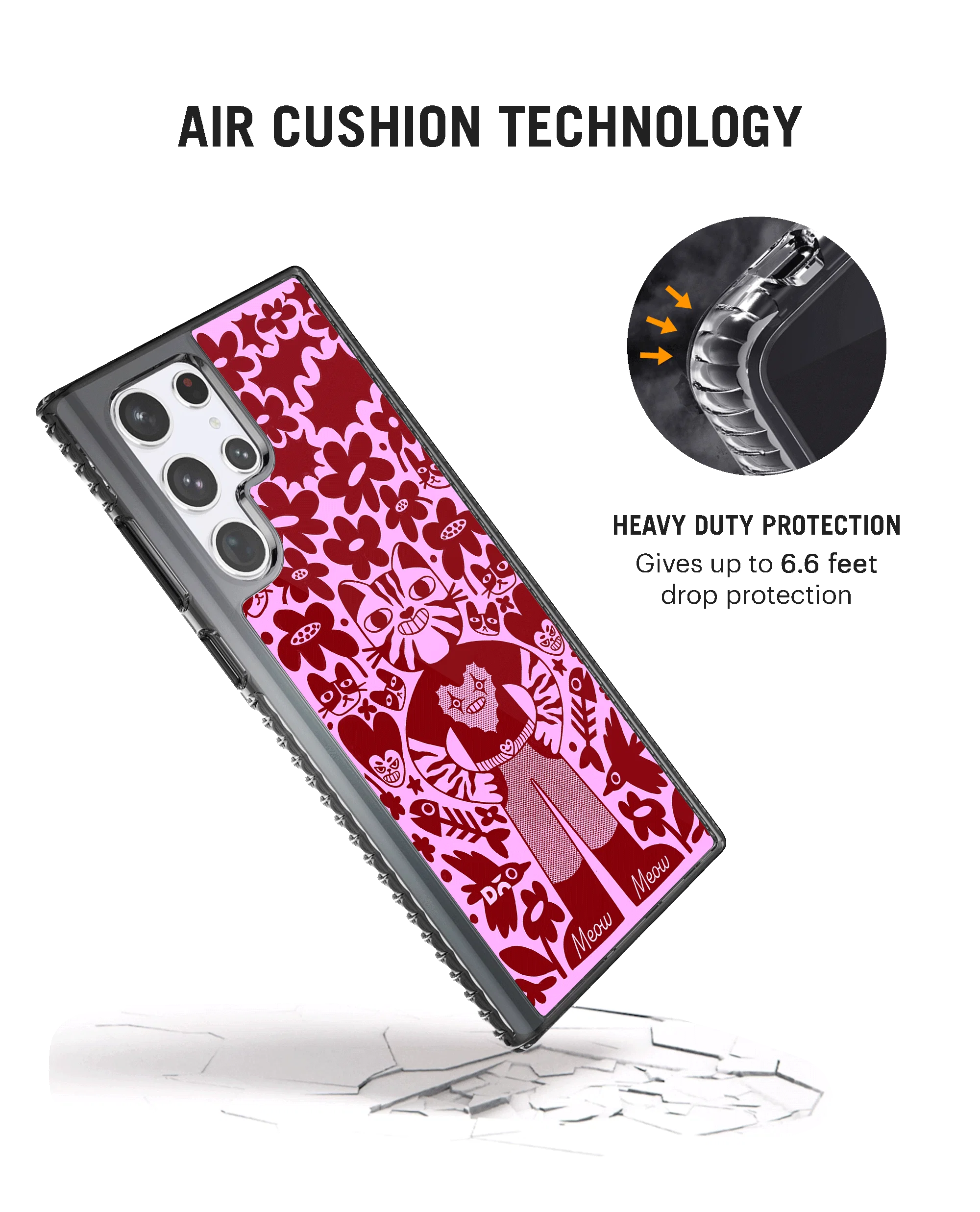 DailyObjects Purr Man Stride 2.0 Case Cover For Samsung Galaxy S23 Ultra - Image 2