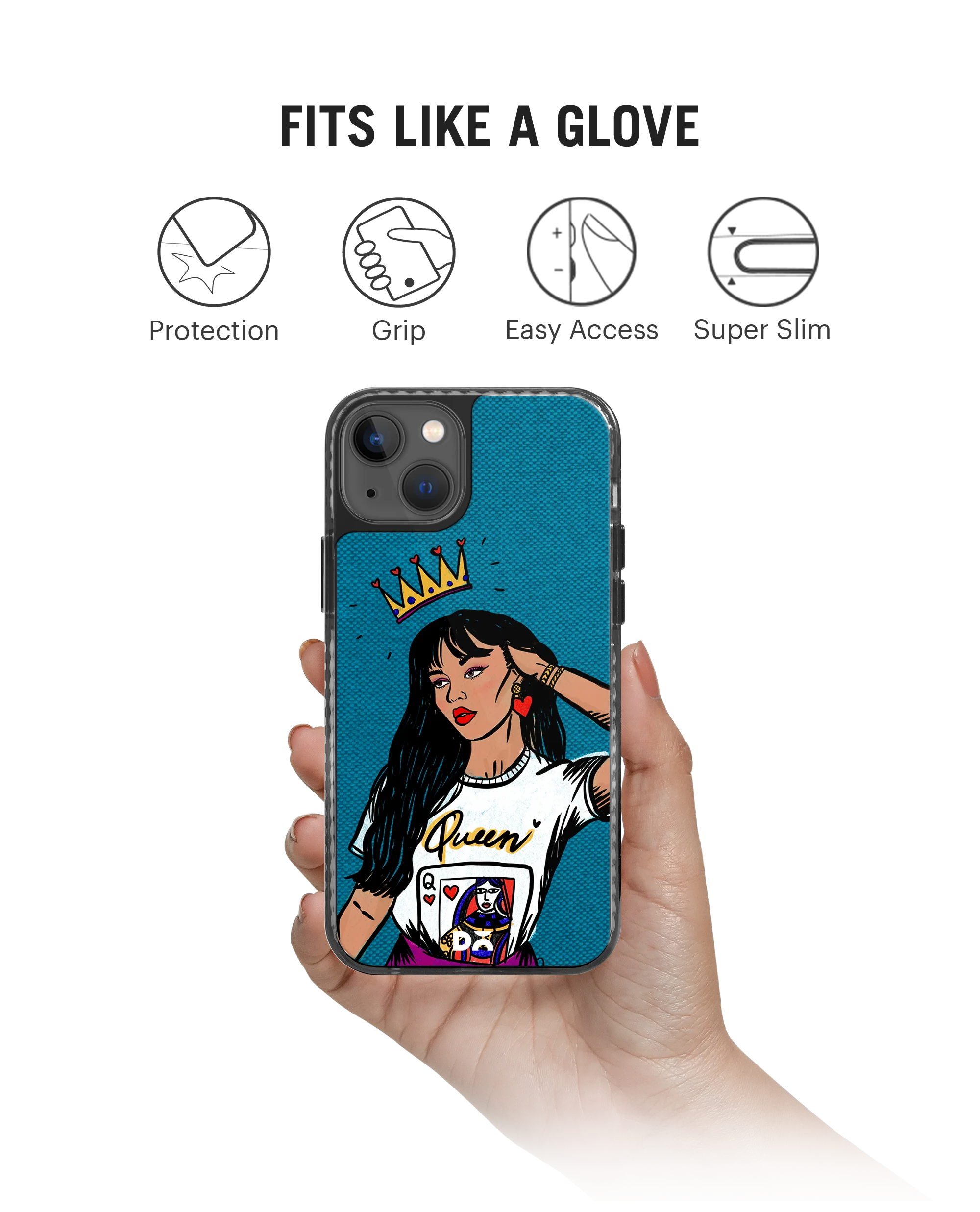 DailyObjects Queen Babe Stride 2.0 Phone Case Cover For iPhone 15 - Image 2