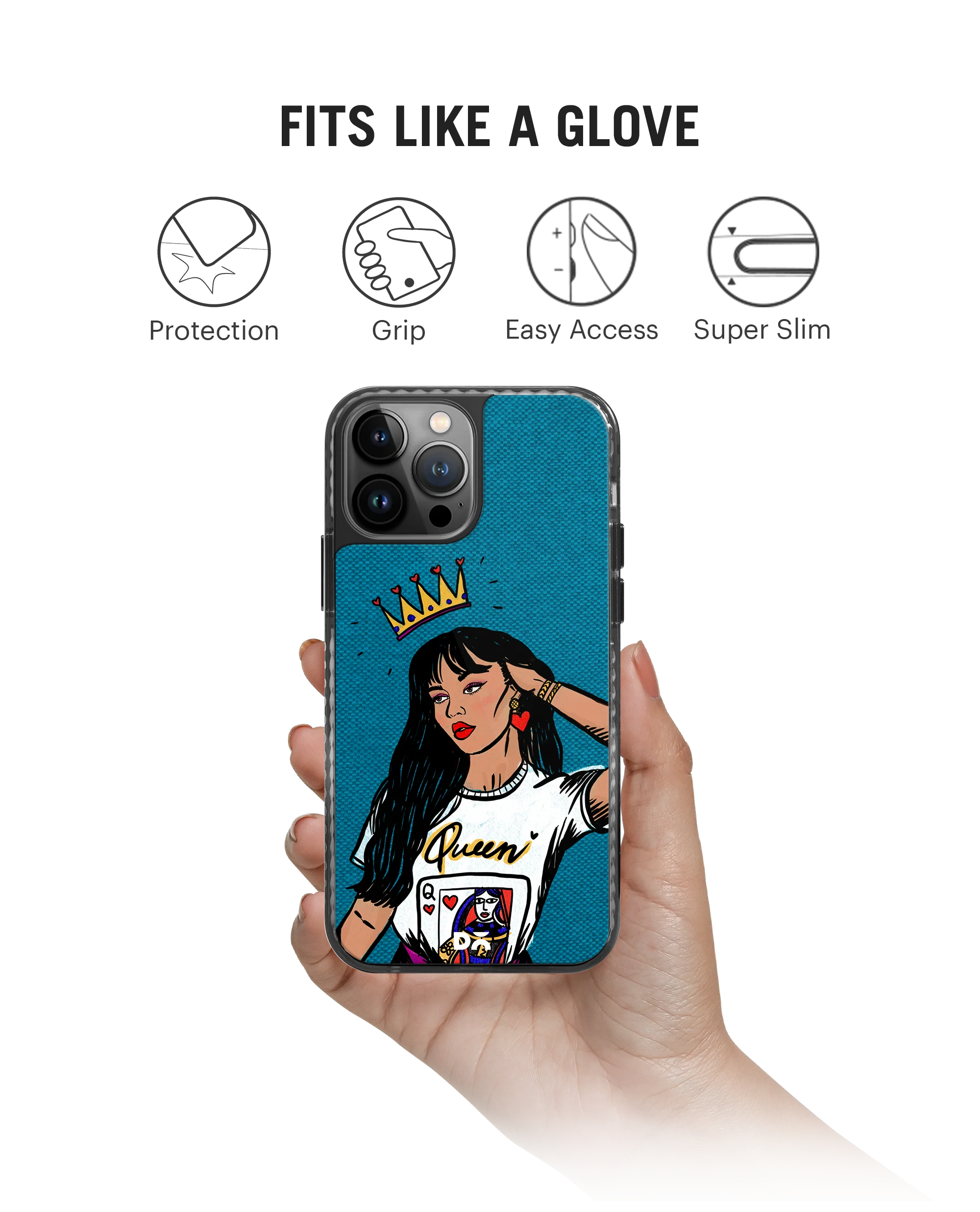 DailyObjects Queen Babe Stride 2.0 Phone Case Cover For iPhone 15 Pro Max - Image 2