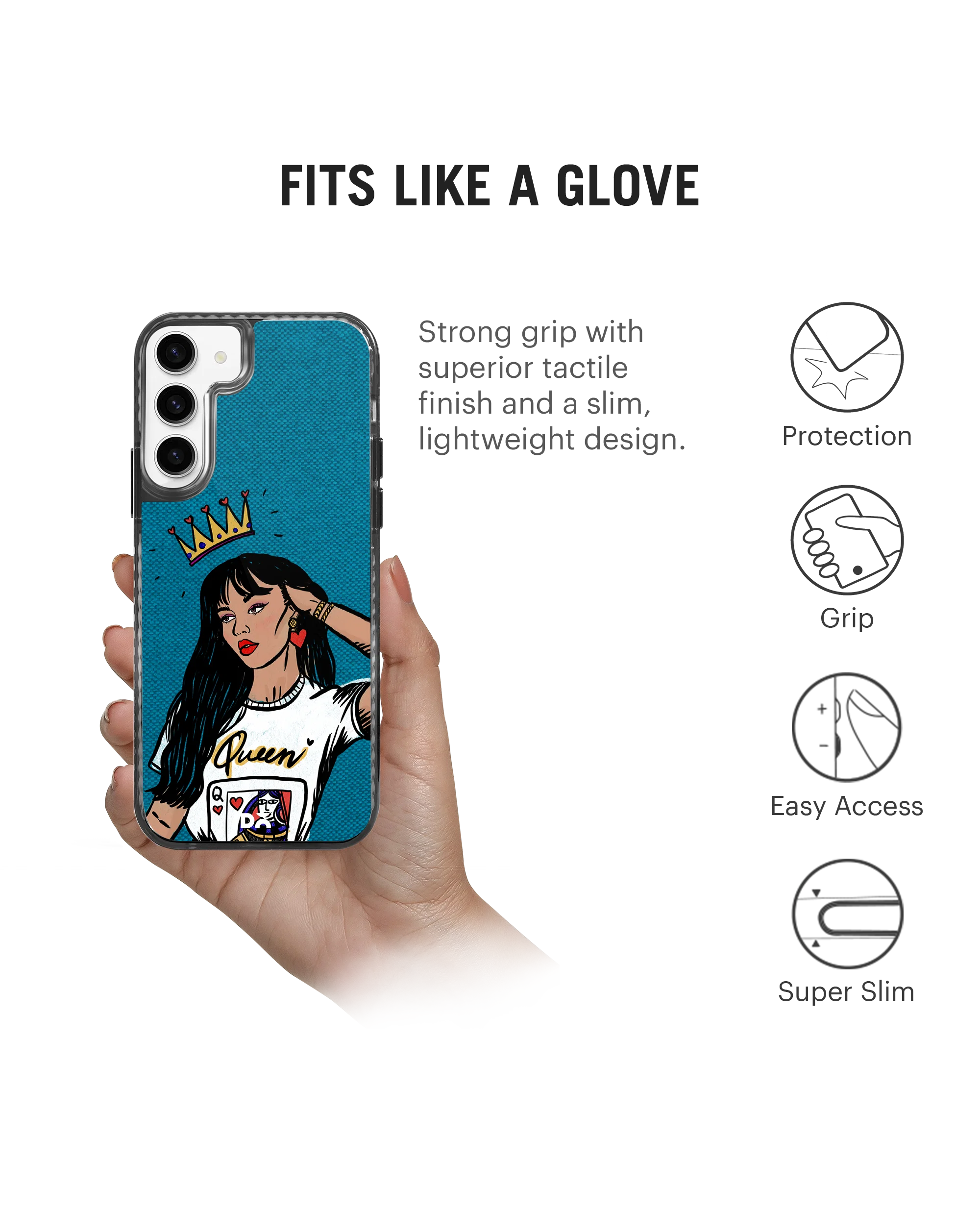DailyObjects Queen Babe Stride 2.0 Case Cover For Samsung Galaxy S23 Plus - Image 5