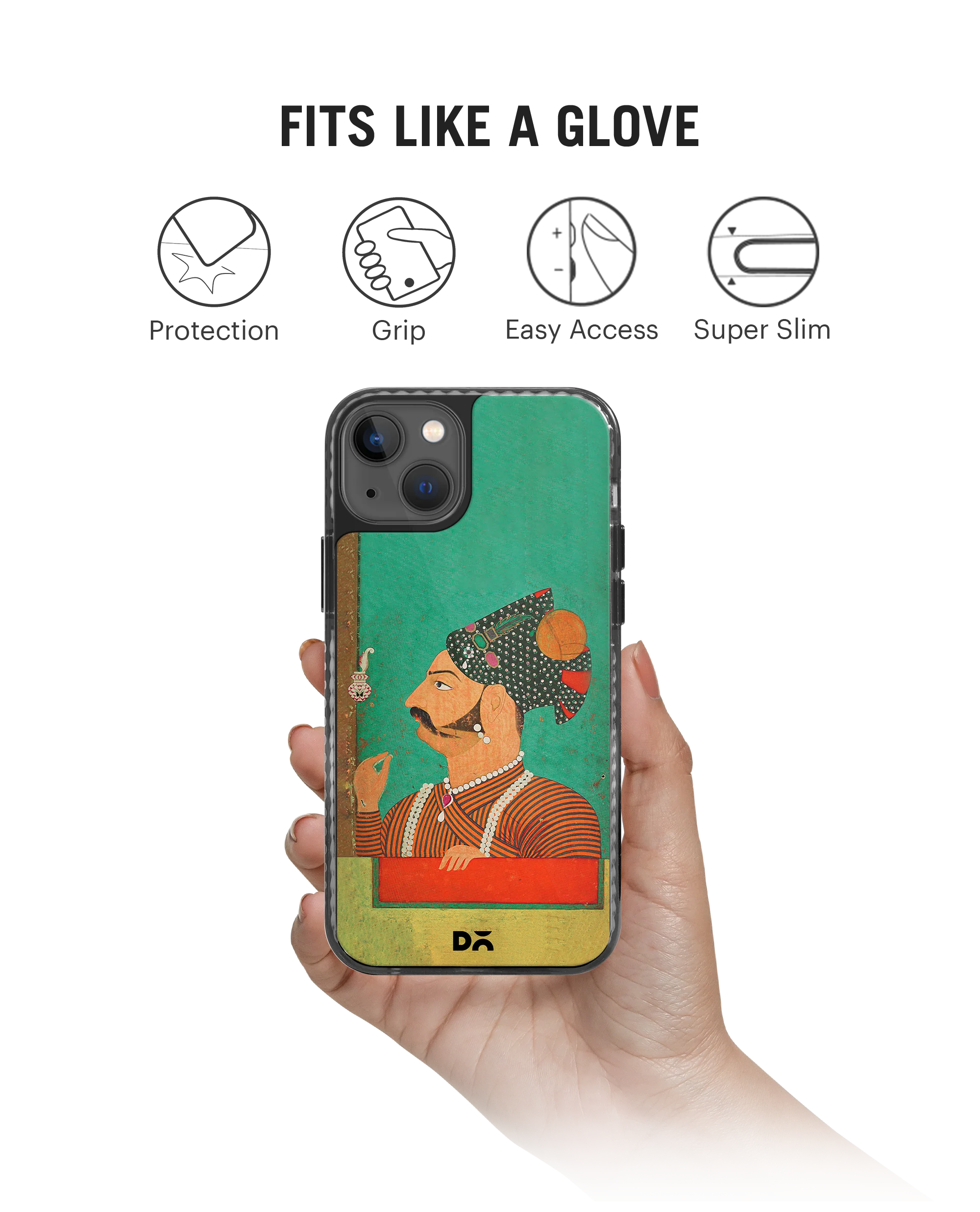 DailyObjects Rajput Facial Hair Stride 2.0 Phone Case Cover For iPhone 15 Plus - Image 2