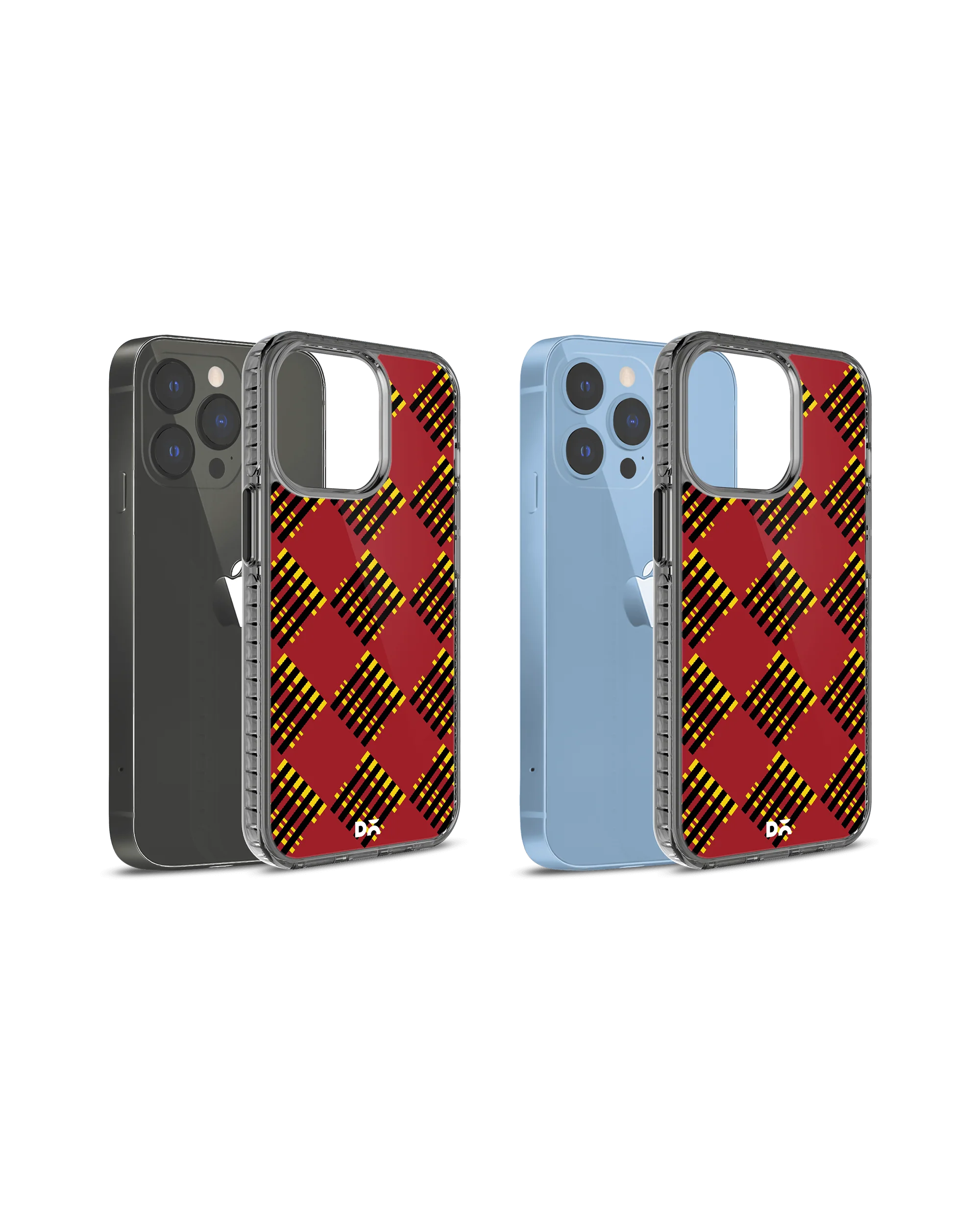 DailyObjects Red Striped Checks Stride 2.0 Case Cover For iPhone 13 Pro Max - Image 3