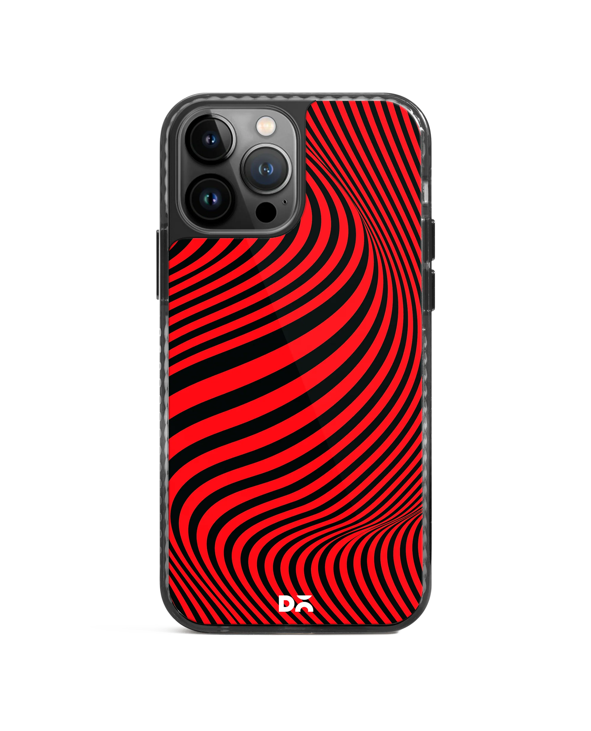 DailyObjects Red Waves Stride 2.0 Phone Case Cover For iPhone 15 Pro