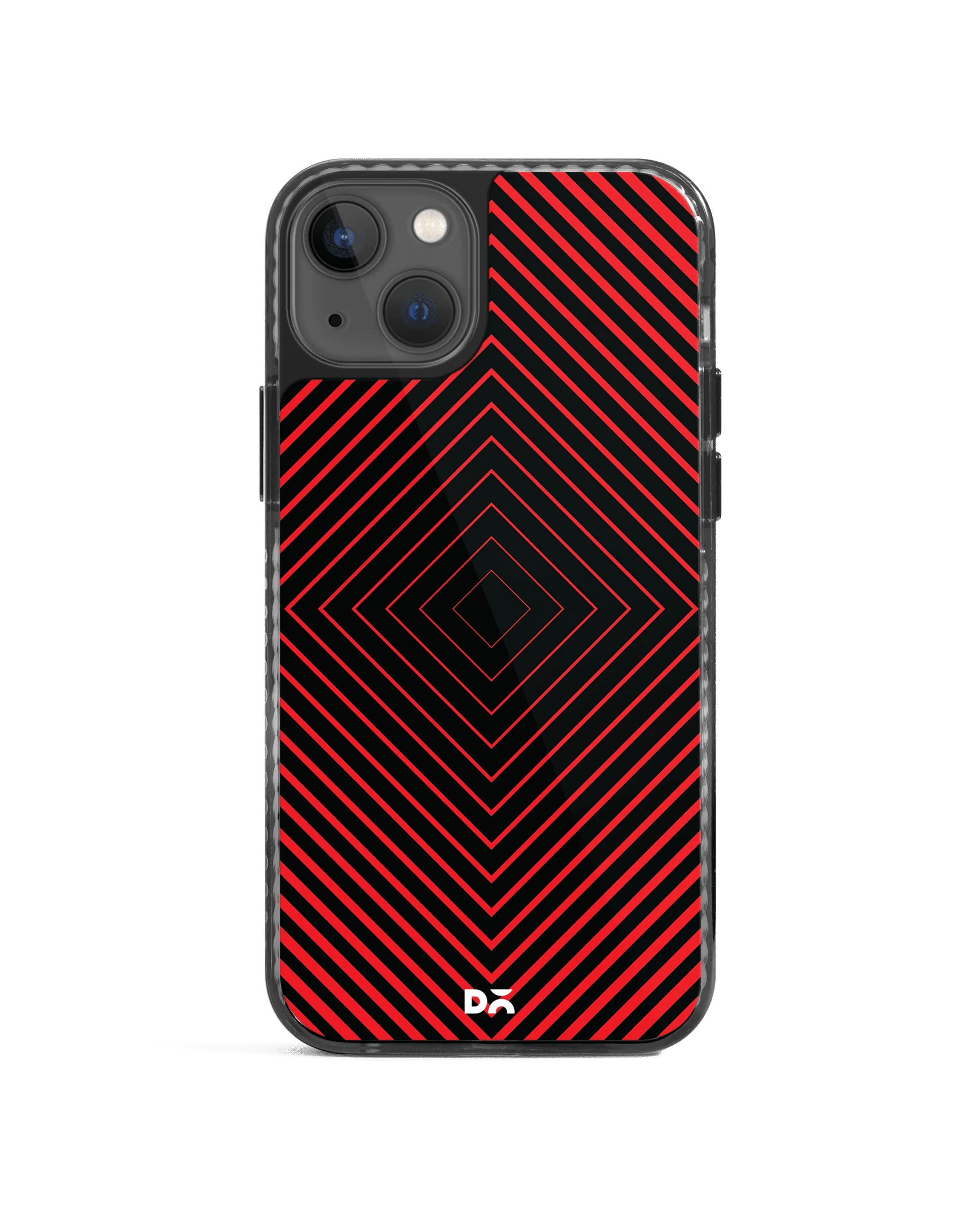 DailyObjects Rhombus Red Stride 2.0 Case Cover For iPhone 13