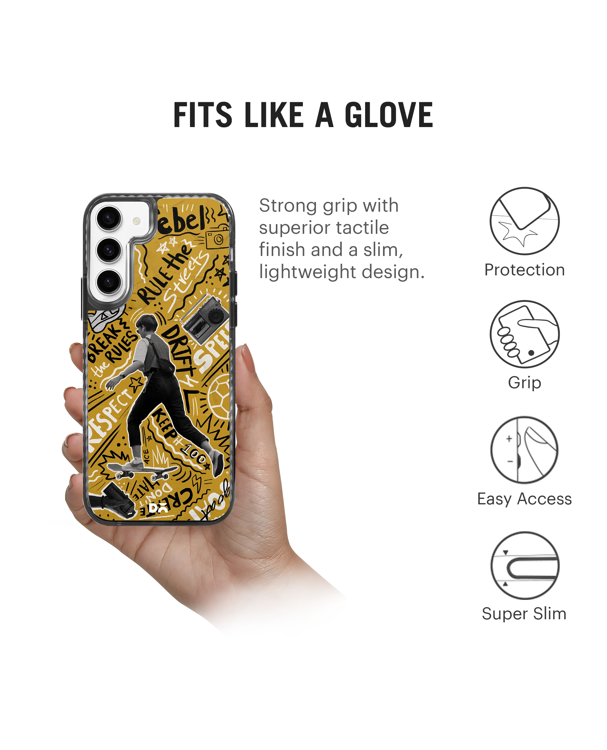 DailyObjects Rule The Streets Stride 2.0 Case Cover For Samsung Galaxy S23 Plus - Image 5
