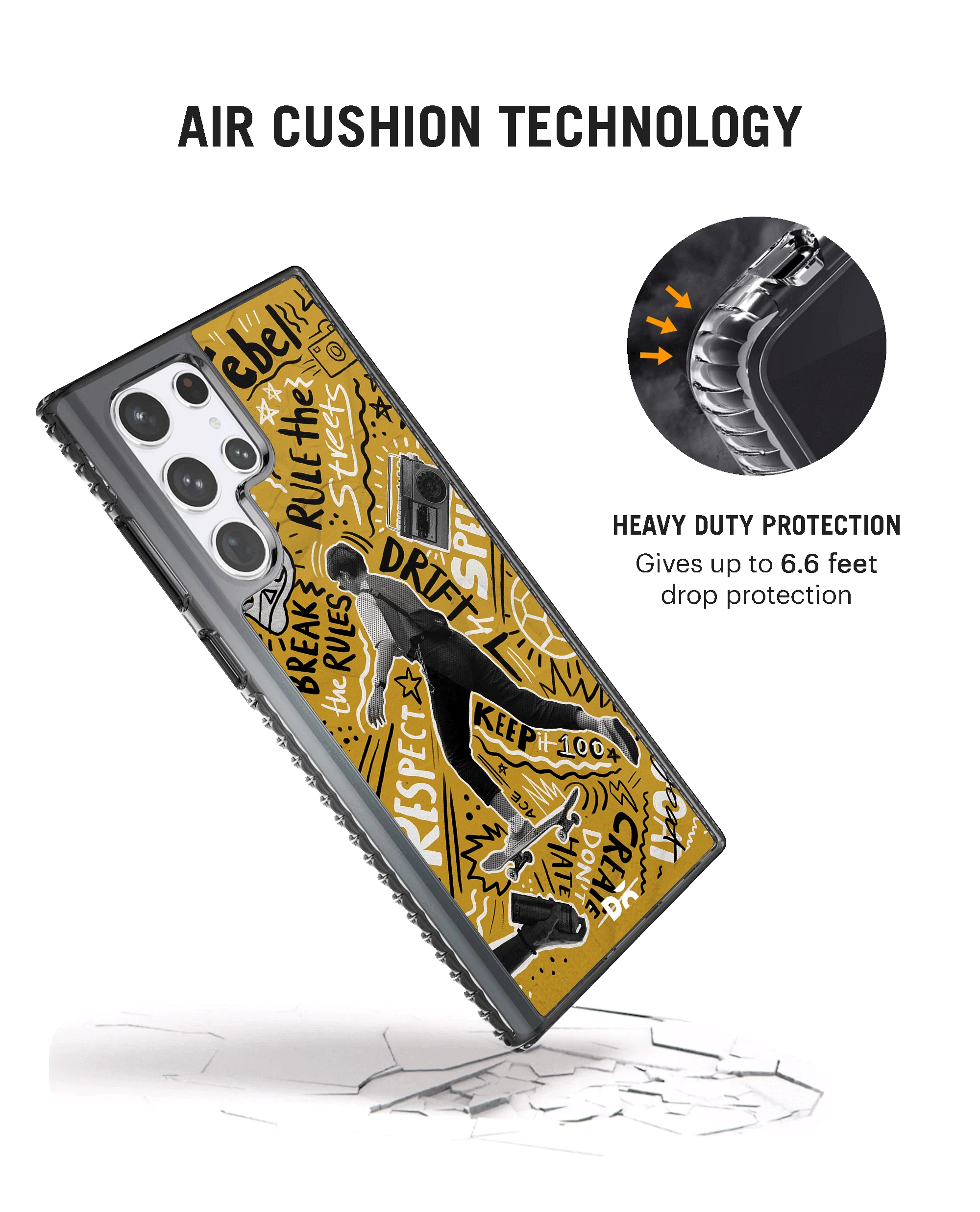 DailyObjects Rule The Streets Stride 2.0 Case Cover For Samsung Galaxy S23 Ultra - Image 2