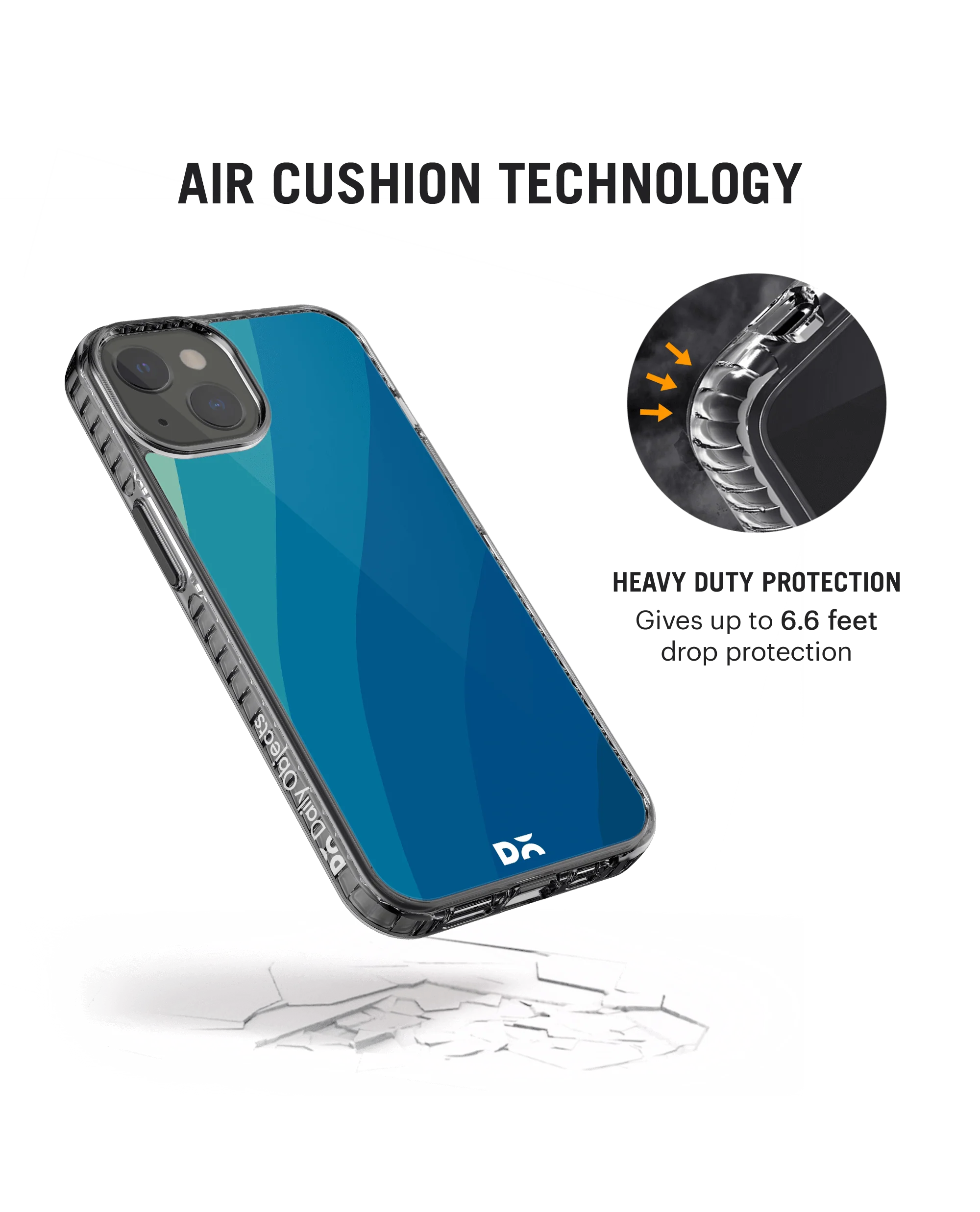 DailyObjects Sea Waves Stride 2.0 Phone Case Cover For iPhone 14 - Image 2