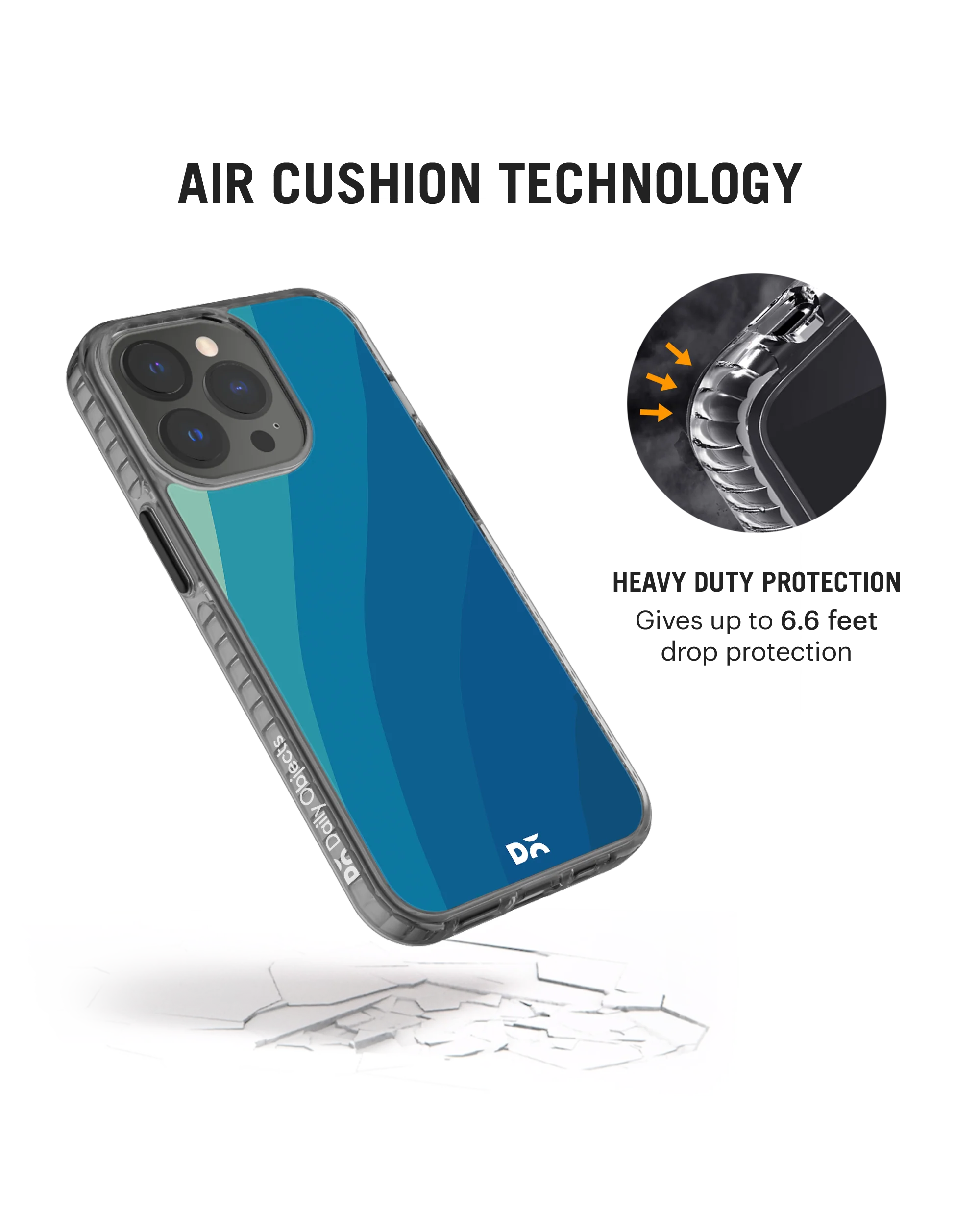 DailyObjects Sea Waves Stride 2.0 Phone Case Cover For iPhone 15 Pro Max - Image 5