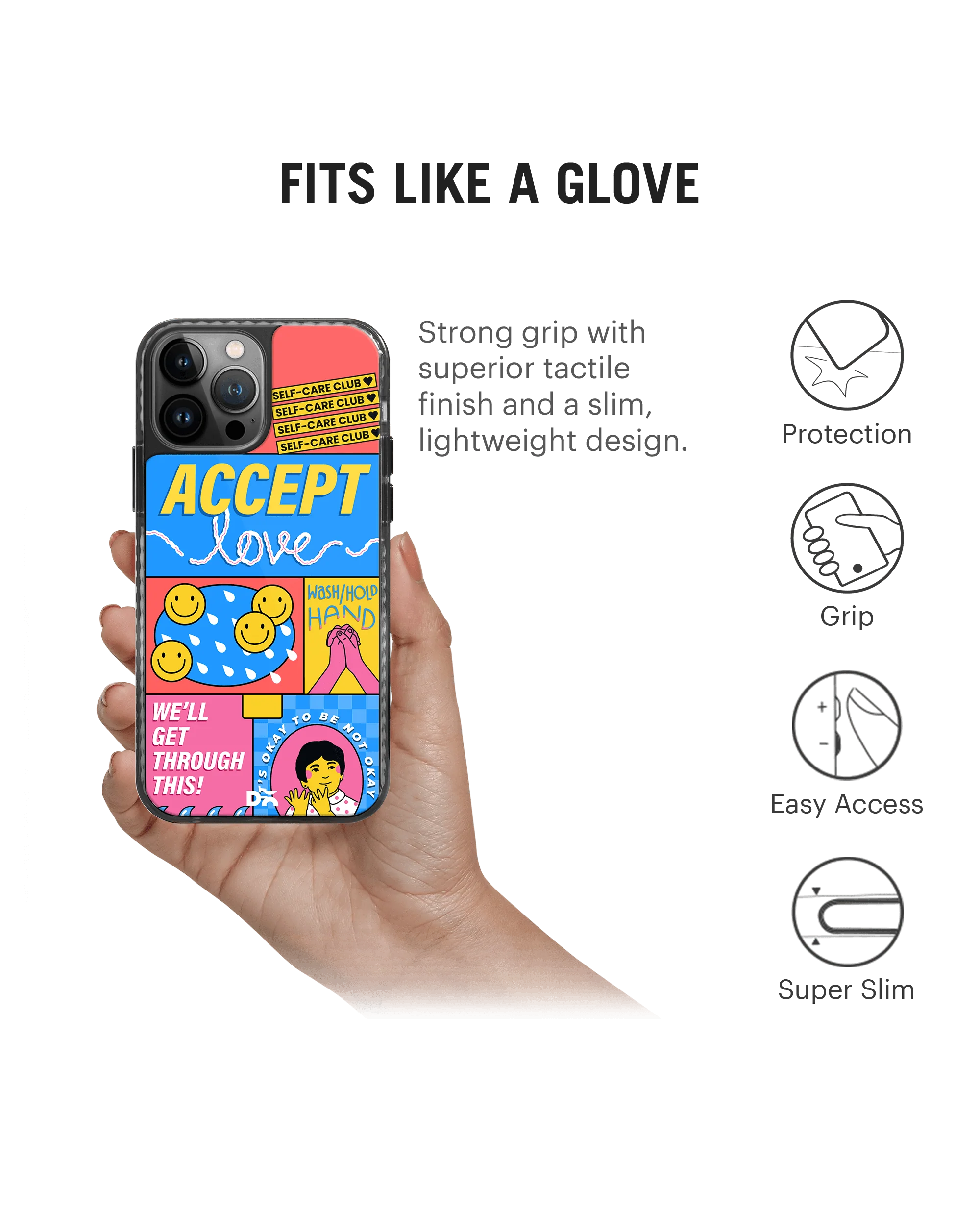 DailyObjects Self-Love Club Stride 2.0 Case Cover For iPhone 13 Pro Max - Image 2