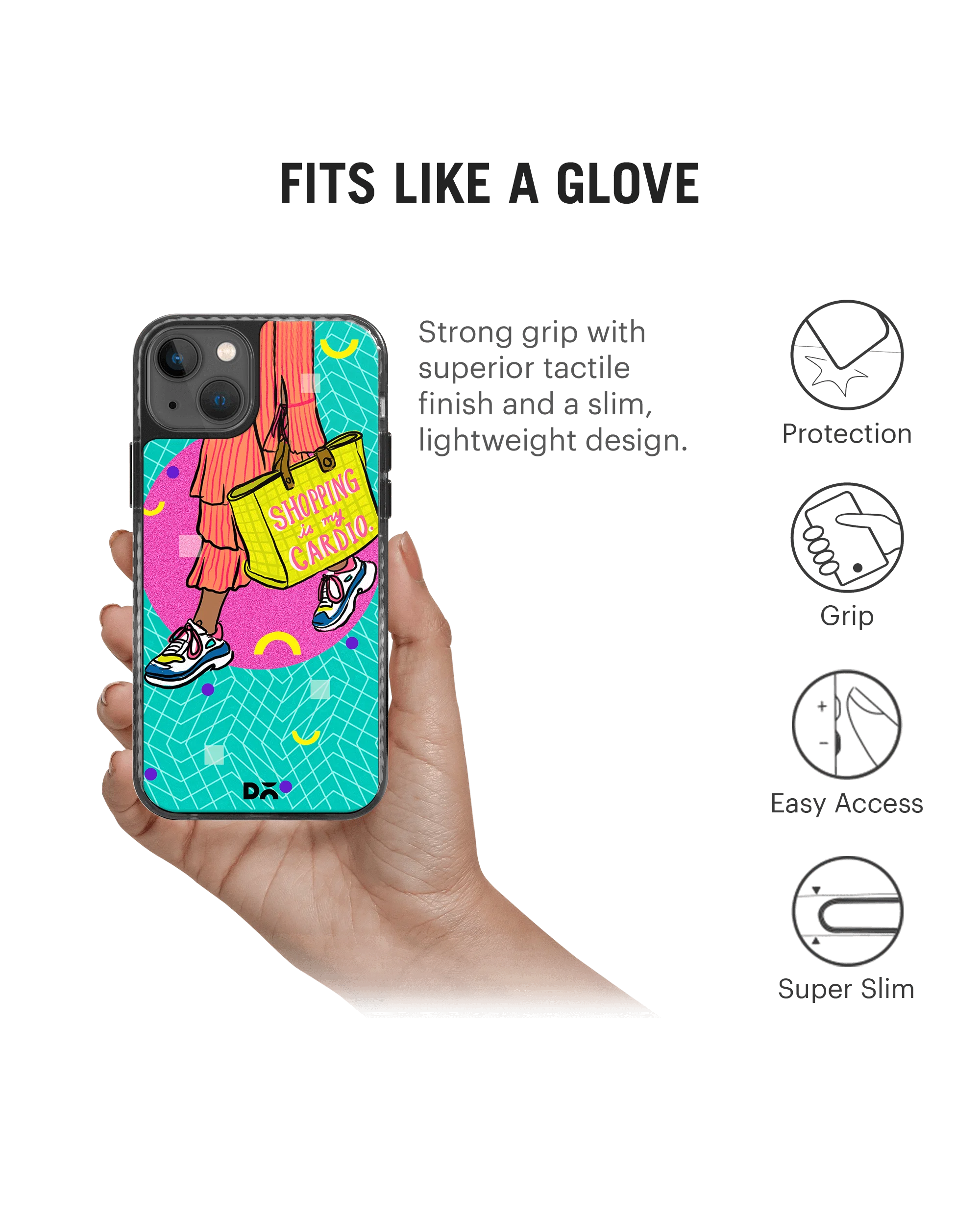 DailyObjects Shopping Cardio Stride 2.0 Phone Case Cover For iPhone 14 - Image 4