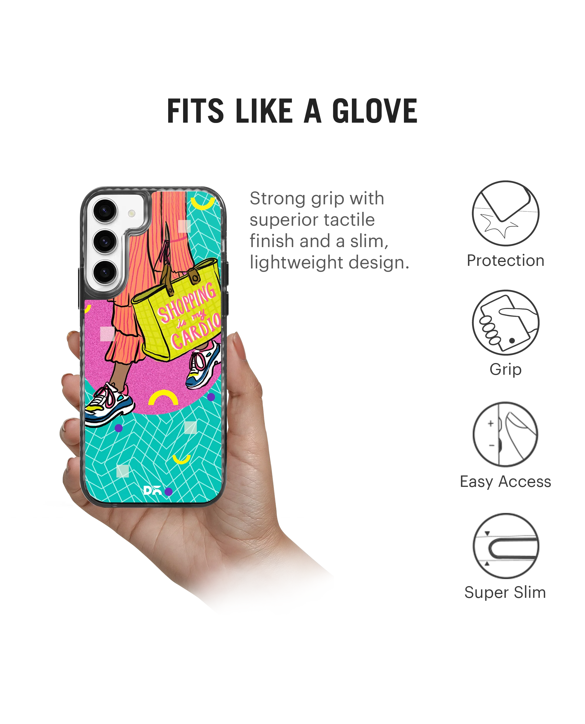 DailyObjects Shopping Cardio Stride 2.0 Case Cover For Samsung Galaxy S23 - Image 5