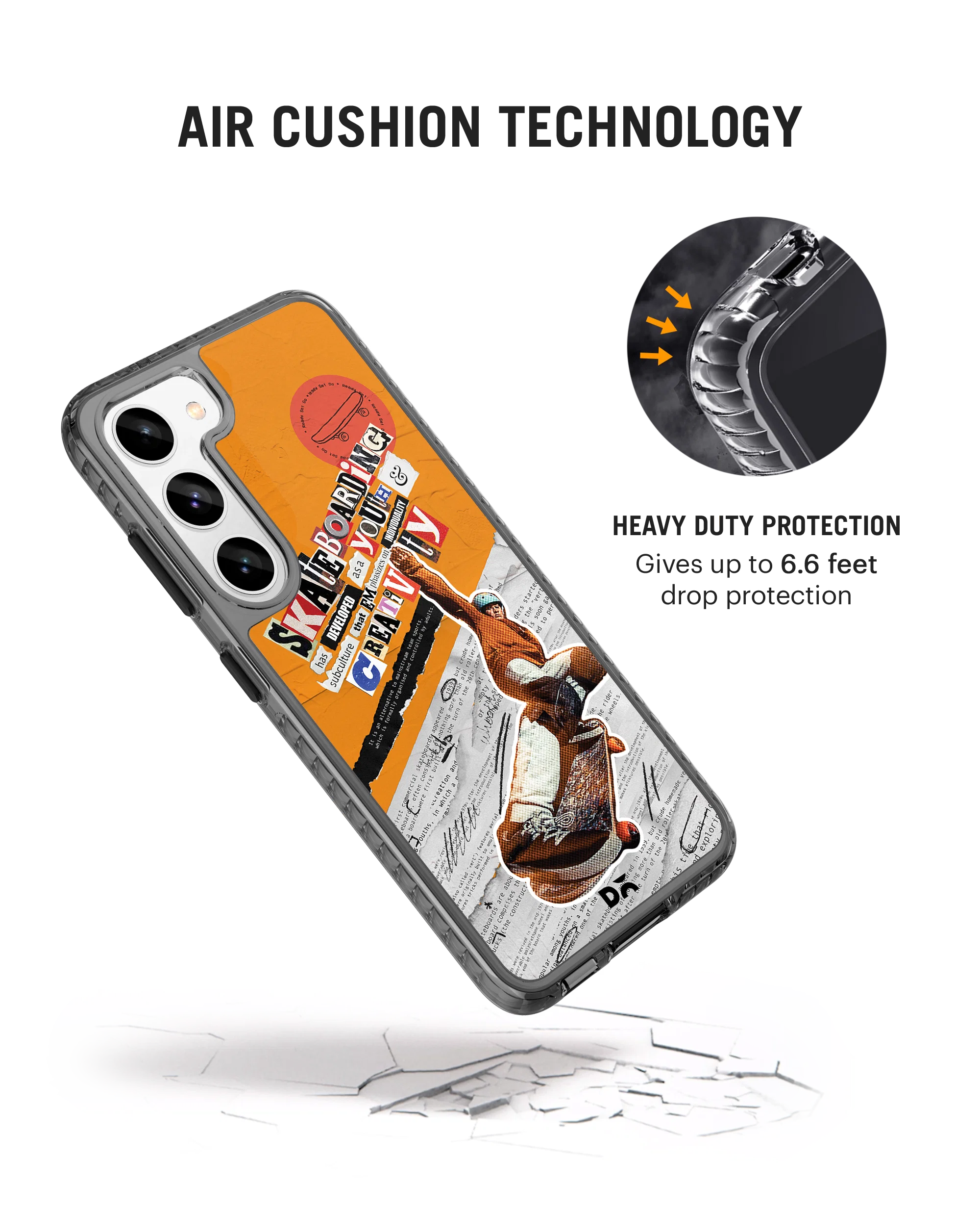 DailyObjects Skater Subculture Stride 2.0 Case Cover For Samsung Galaxy S23 Plus - Image 2