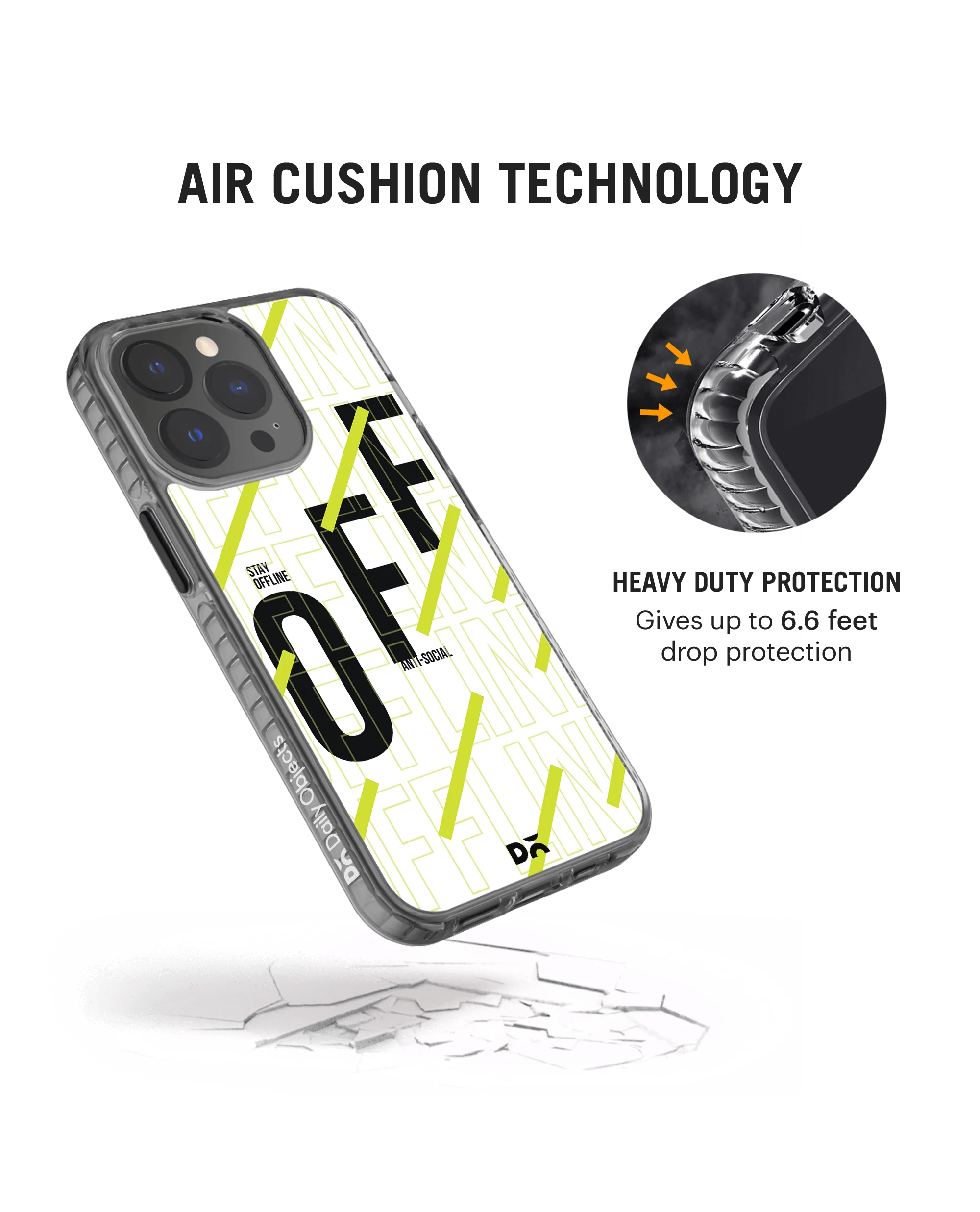 DailyObjects Stay Offline Stride 2.0 Case Cover For iPhone 13 Pro Max - Image 4