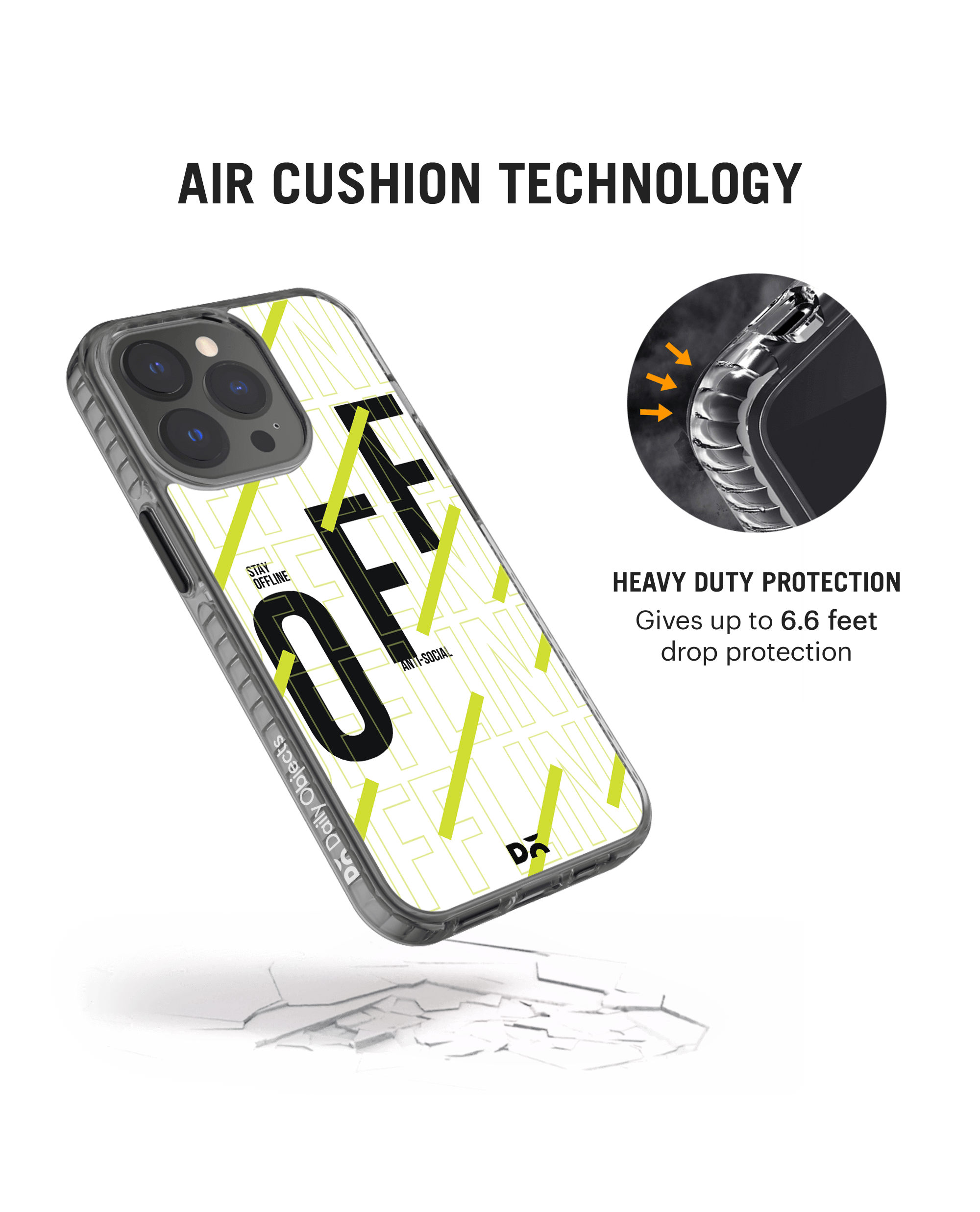 DailyObjects Stay Offline Stride 2.0 Phone Case Cover For iPhone 14 Pro Max - Image 4