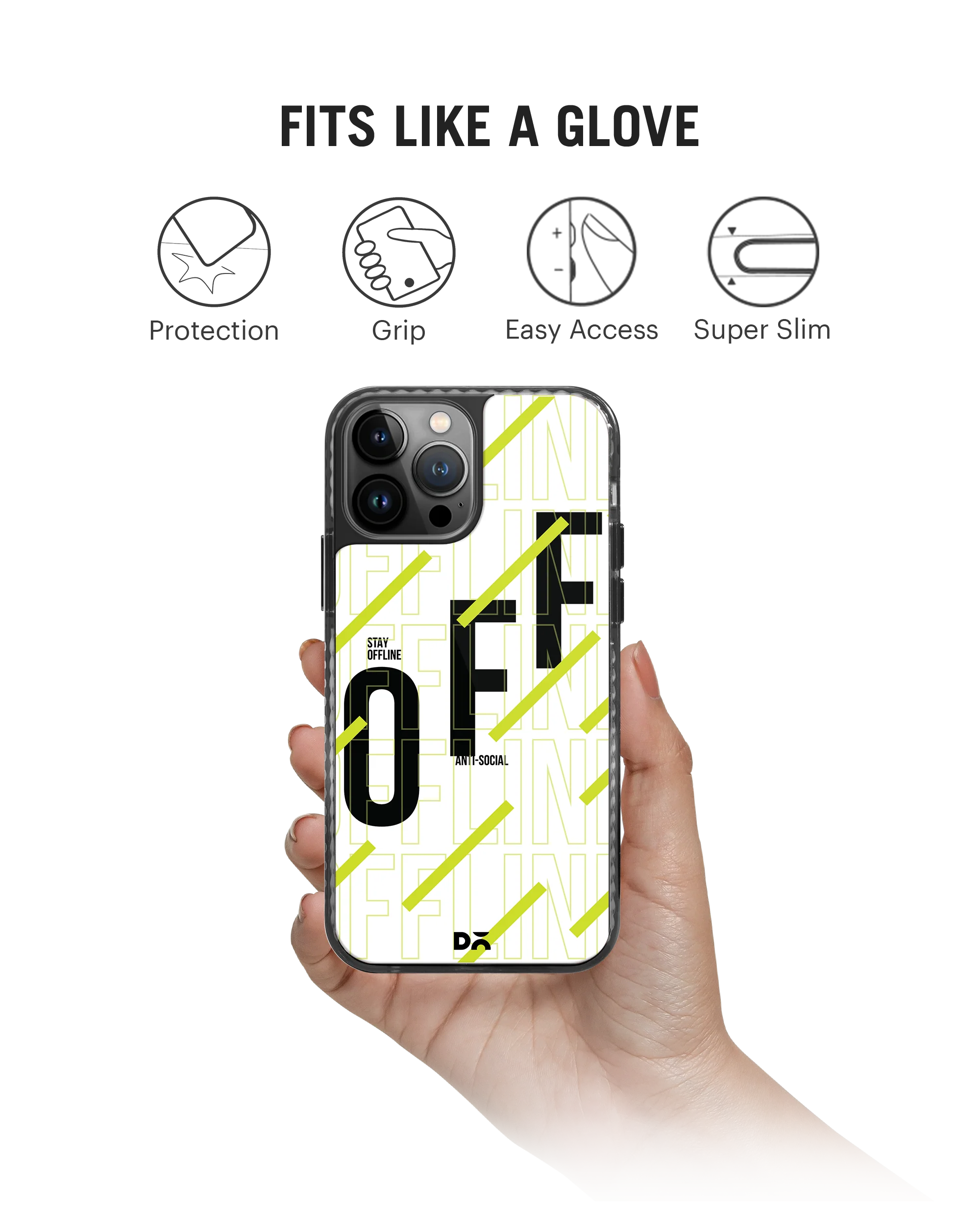 DailyObjects Stay Offline Stride 2.0 Phone Case Cover For iPhone 15 Pro - Image 2