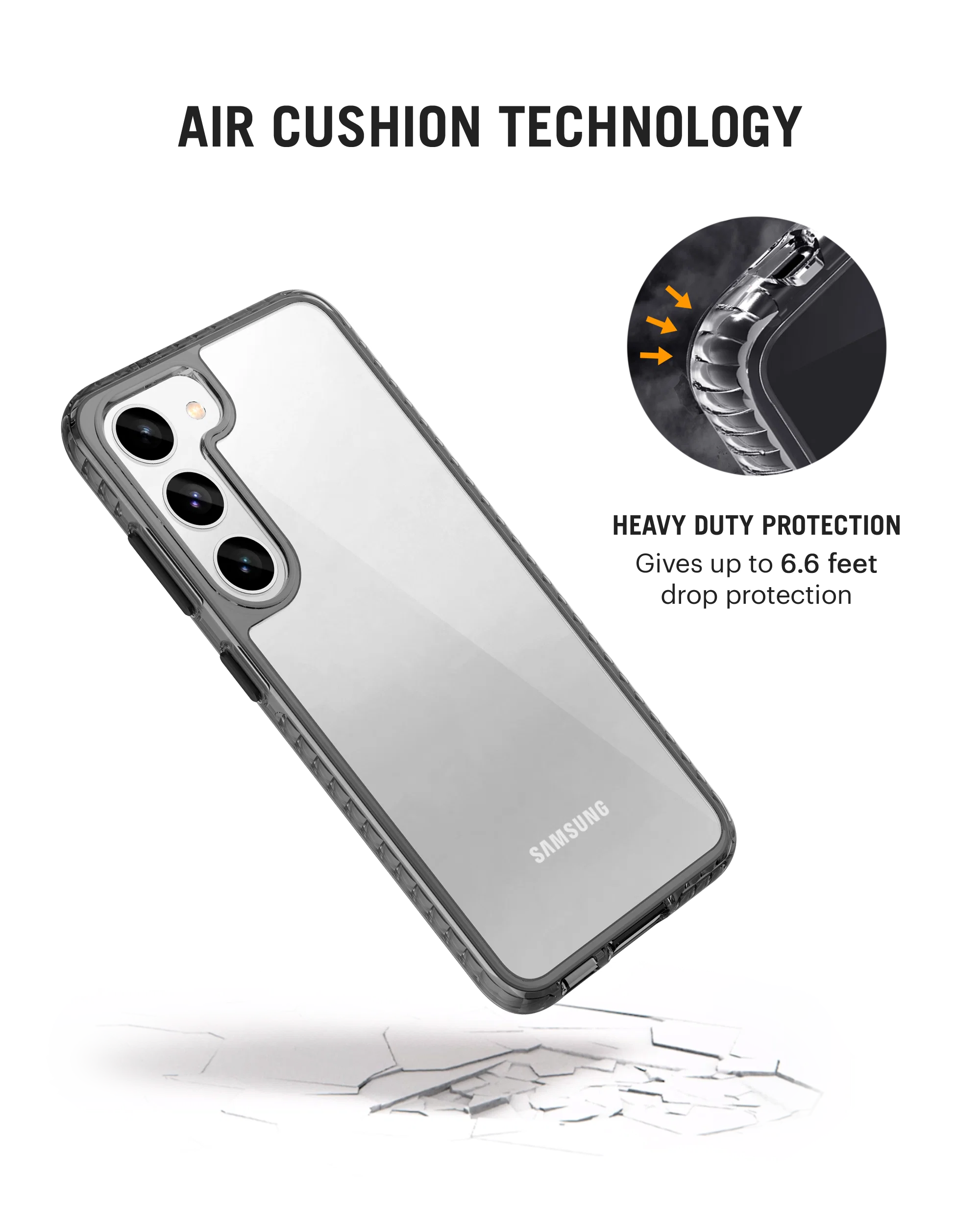 DailyObjects Stride 2.0 Clear Case Cover For Samsung Galaxy S23 Plus - Image 3
