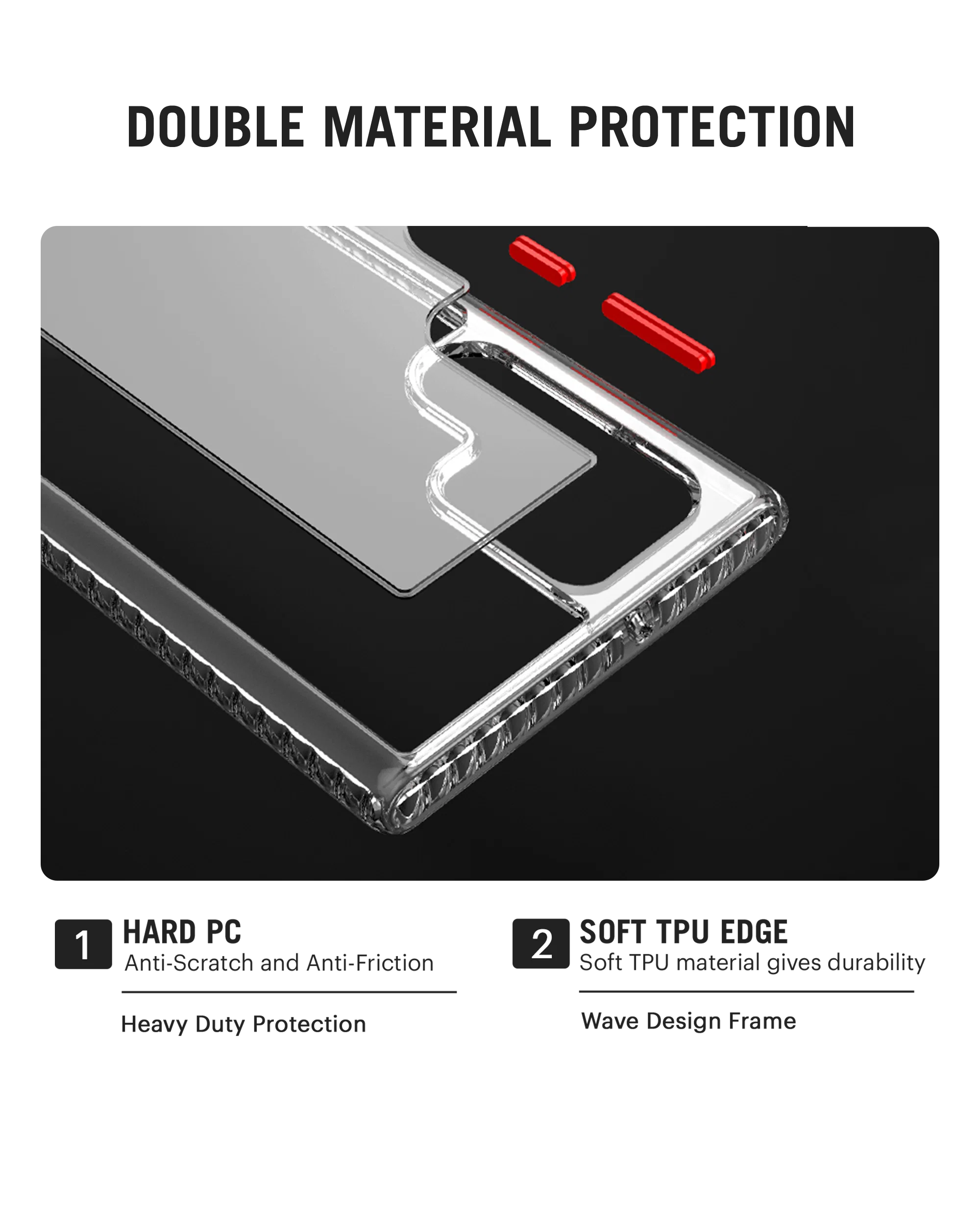 DailyObjects Stride 2.0 Clear Case Cover For Samsung Galaxy S23 Ultra - Image 5