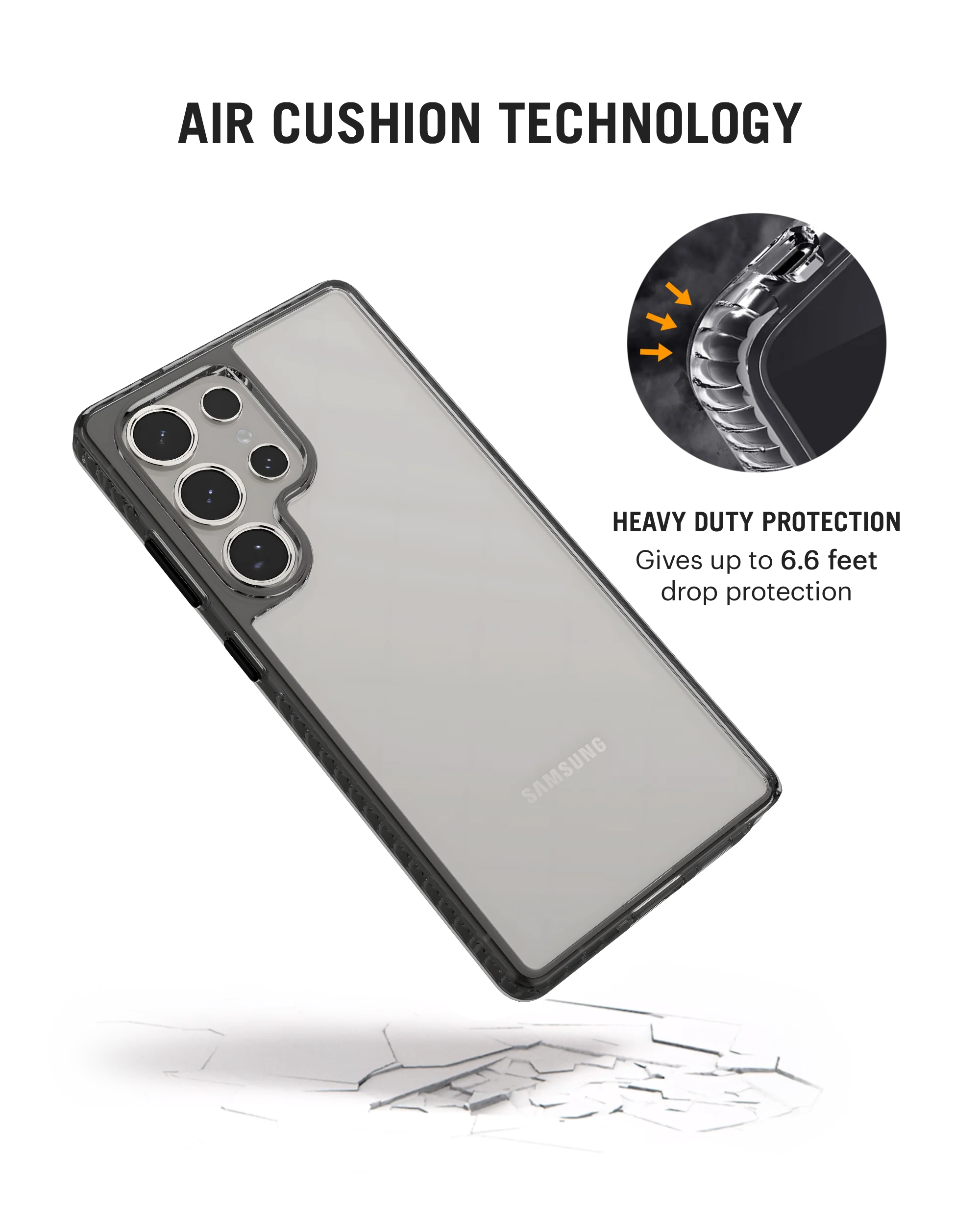 DailyObjects Stride 2.0 Clear Case Cover for Samsung Galaxy S25 Ultra - Image 2