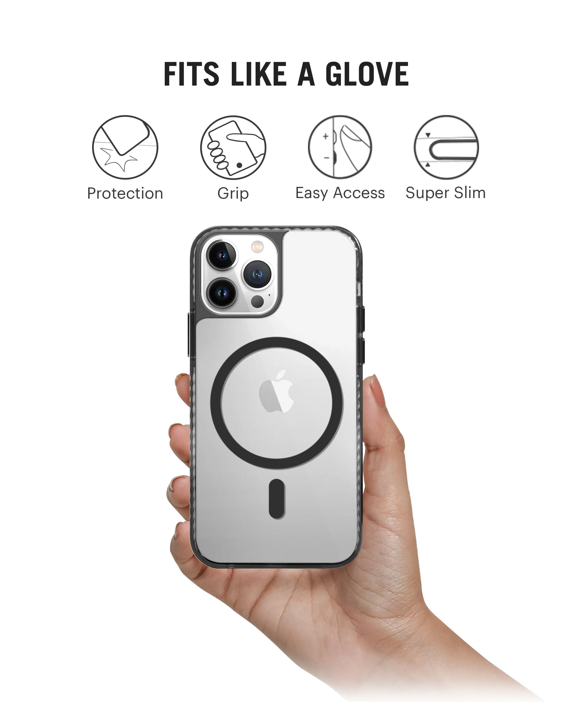 DailyObjects Stride 2.0 Clear MagSafe Phone Case Cover For iPhone 15 Pro Max - Image 9