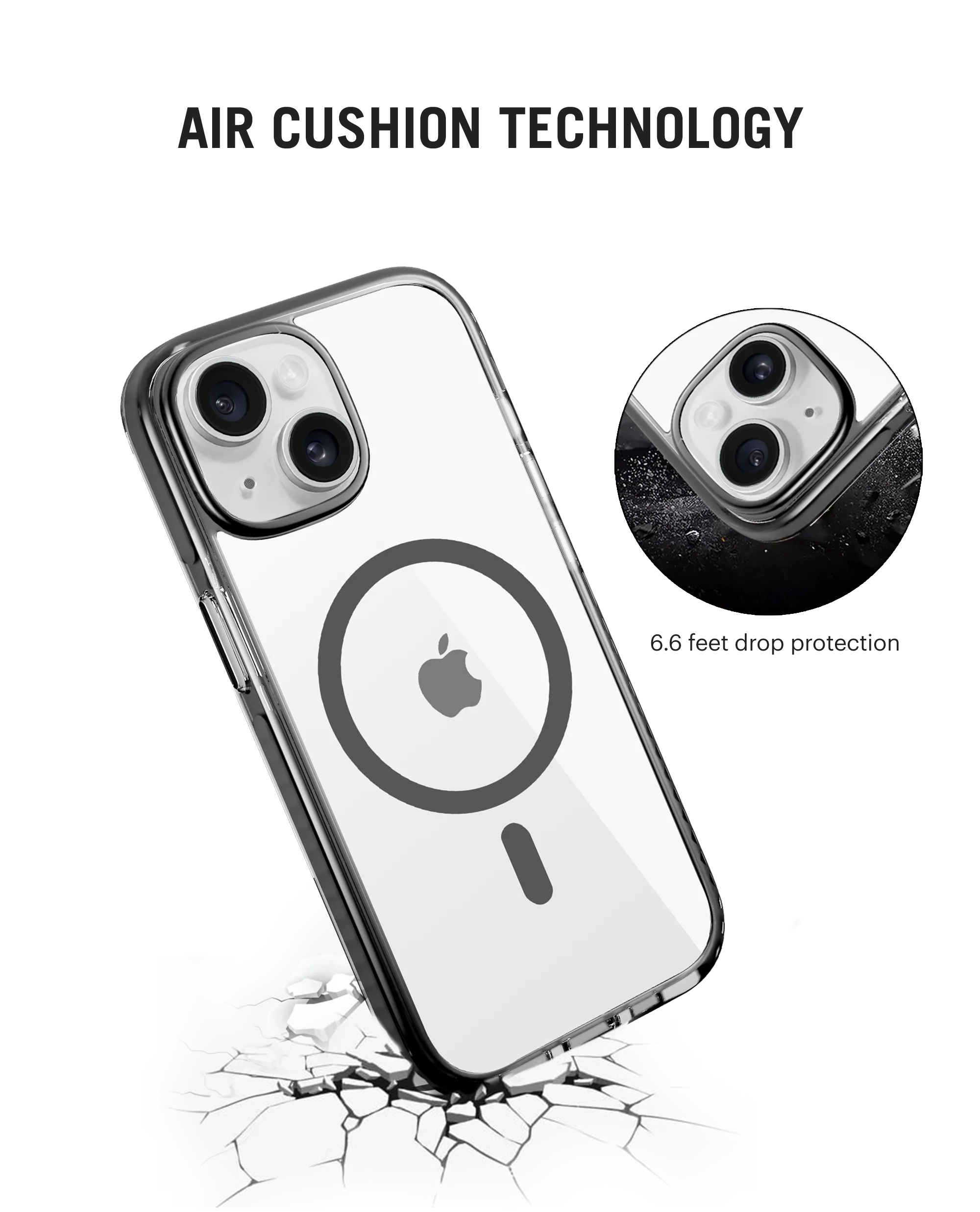 DailyObjects Stride 3.0 Clear MagSafe Phone Case Cover For iPhone 15 - Image 5