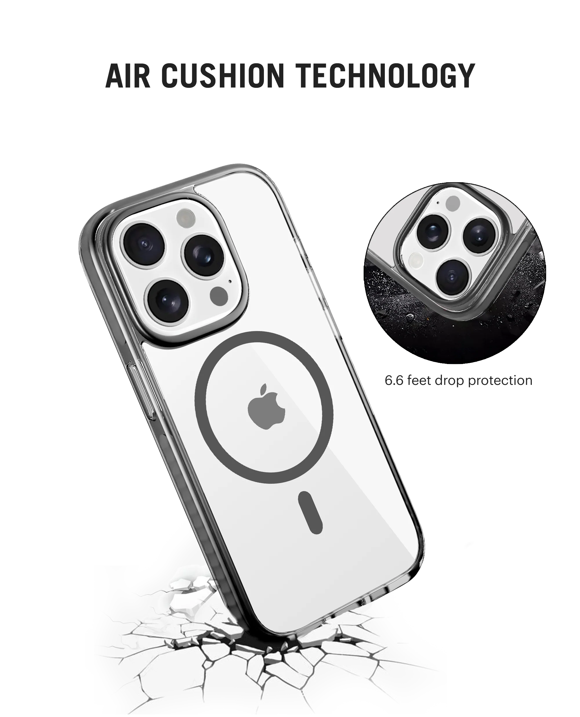 DailyObjects Stride 3.0 Clear MagSafe Phone Case Cover For iPhone 15 Pro Max - Image 5